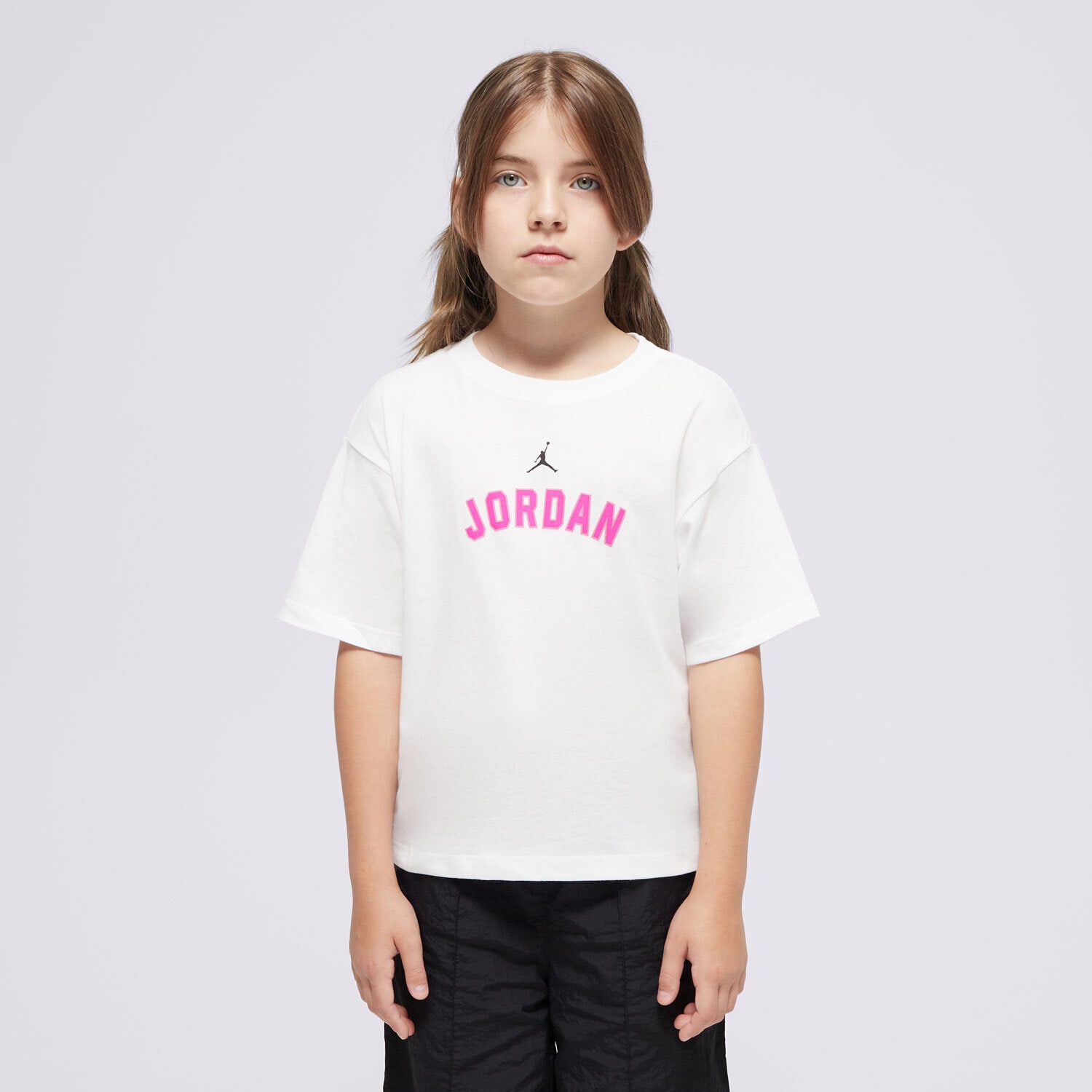 Koszulka, t-shirt dla dzieci JORDAN T-SHIRT (G)BK HIT TEE WHT G 45D363-001 BIAŁY