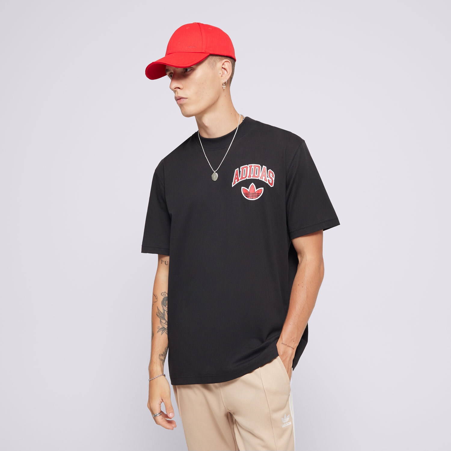 Koszulka, t-shirt sportowy męski ADIDAS T-SHIRT LC ARCH TEE BLK IX6760 CZARNY