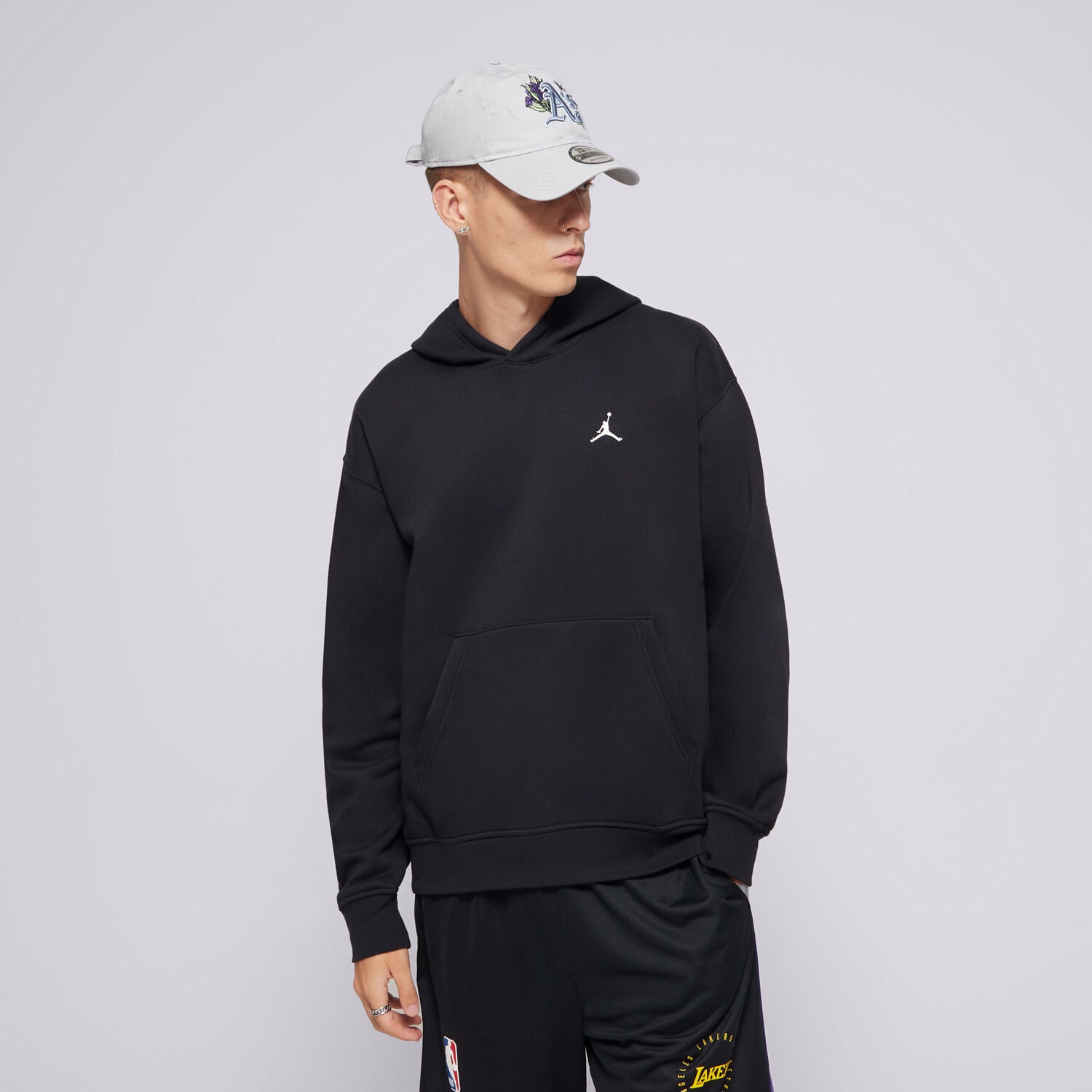 Bluza męska JORDAN BLUZA Z KAPTUREM M J BRKLN FLC PO FV7281-010 CZARNY