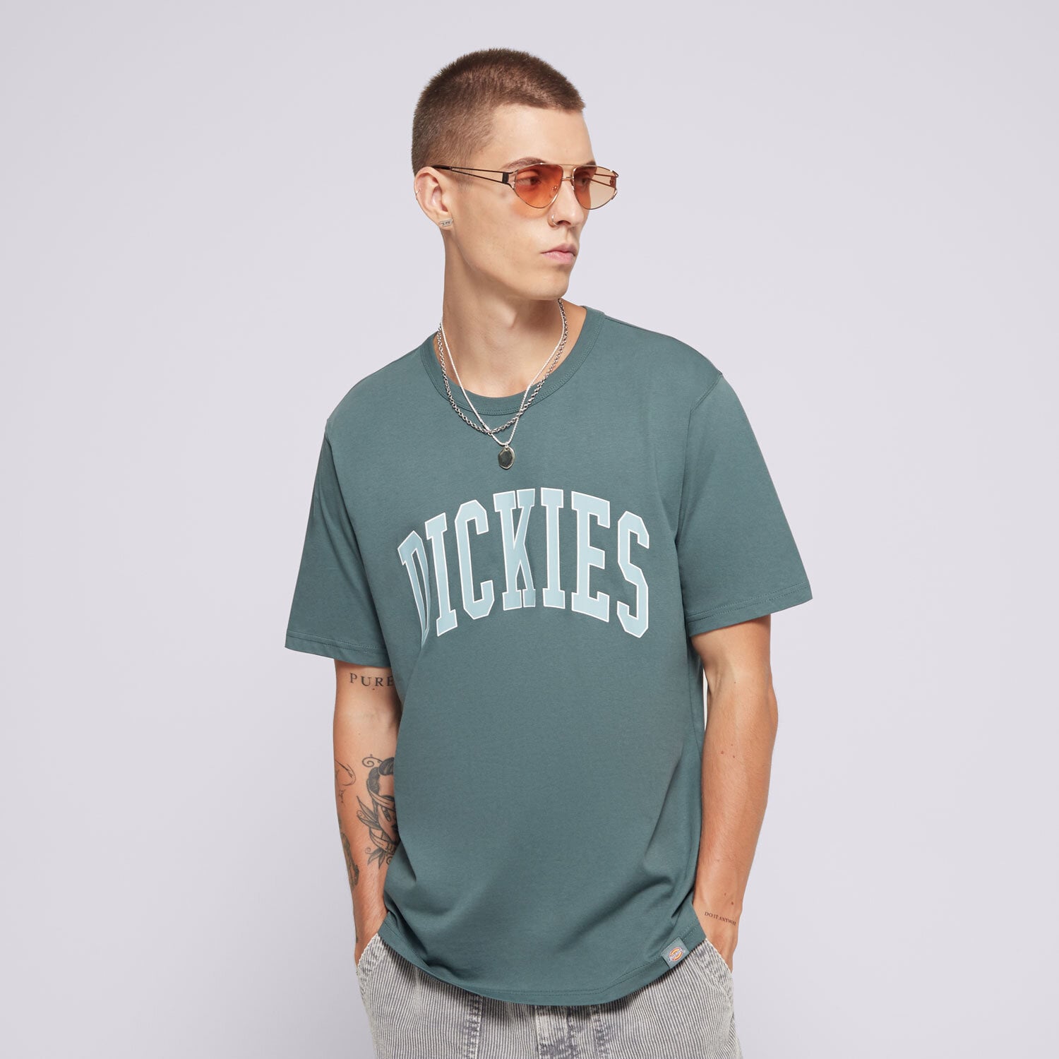 Koszulka, t-shirt sportowy męski DICKIES T-SHIRT AITKIN TEE DK0A4X9FJ951 ZIELONY