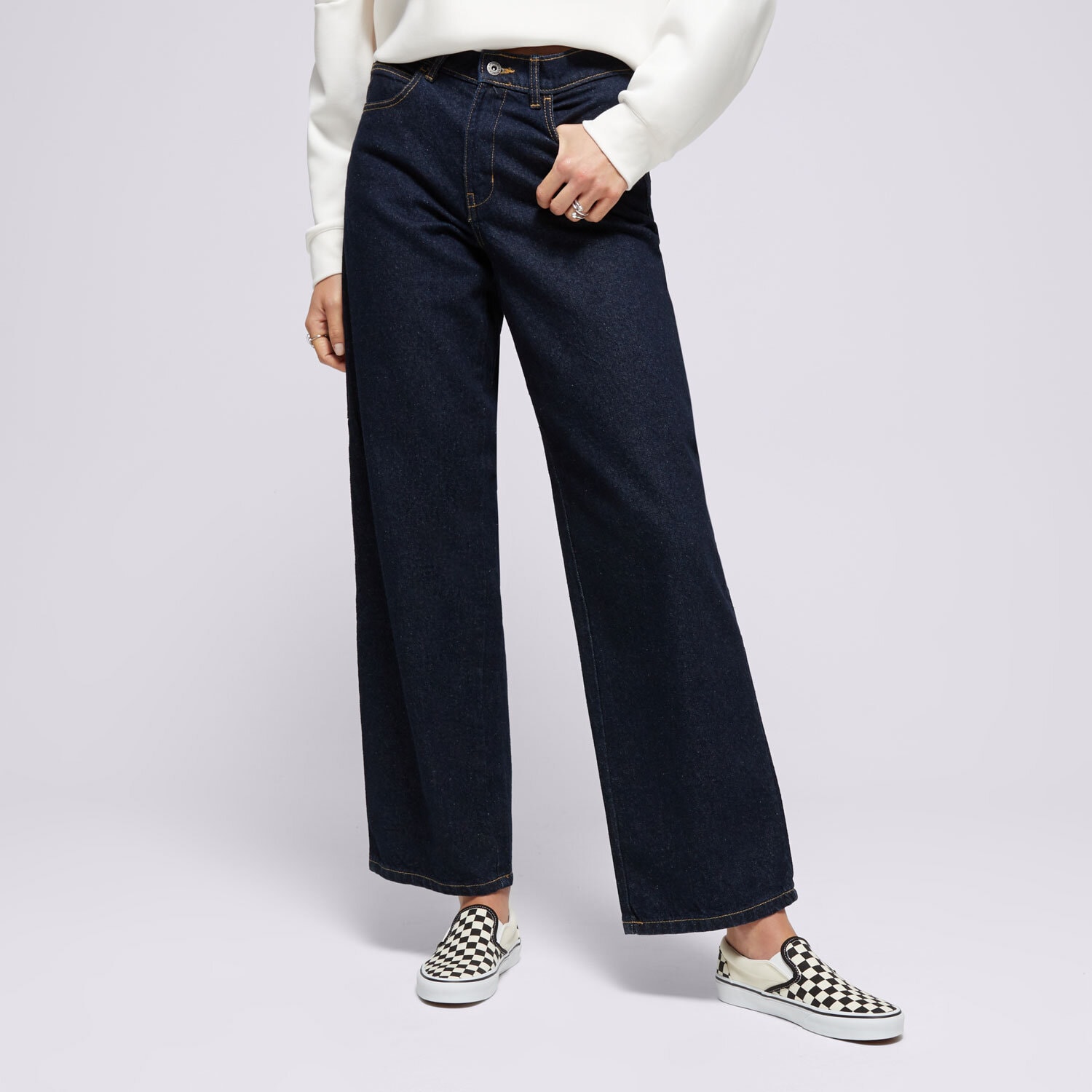 Spodnie sportowe damskie DICKIES SPODNIE HERNDON DENIM W DK0A4YPYRIN1 NIEBIESKI