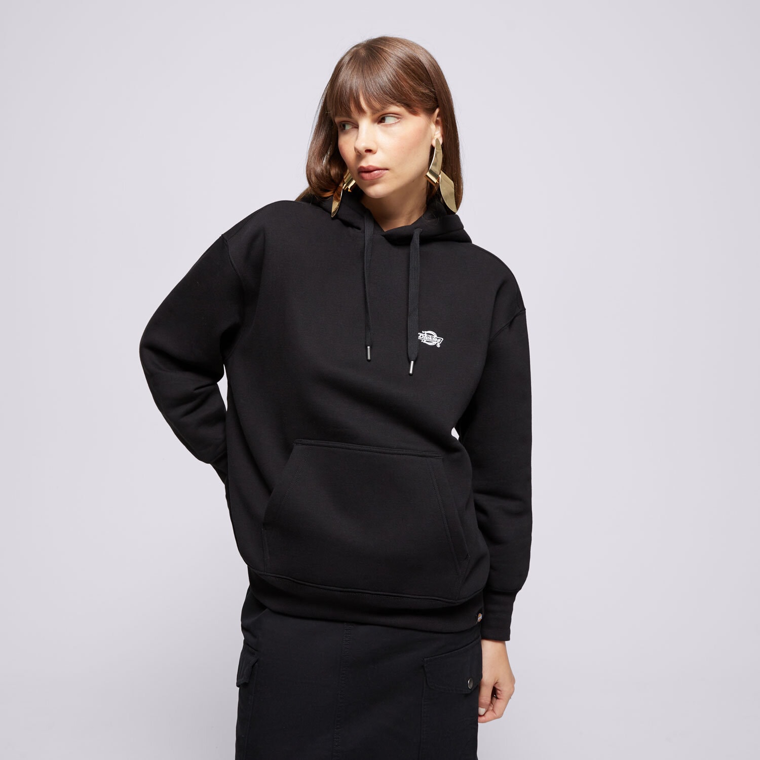 Bluza damska DICKIES BLUZA Z KAPTUREM SUMMERDALE HOODIE DK0A4XYWBLK1 CZARNY