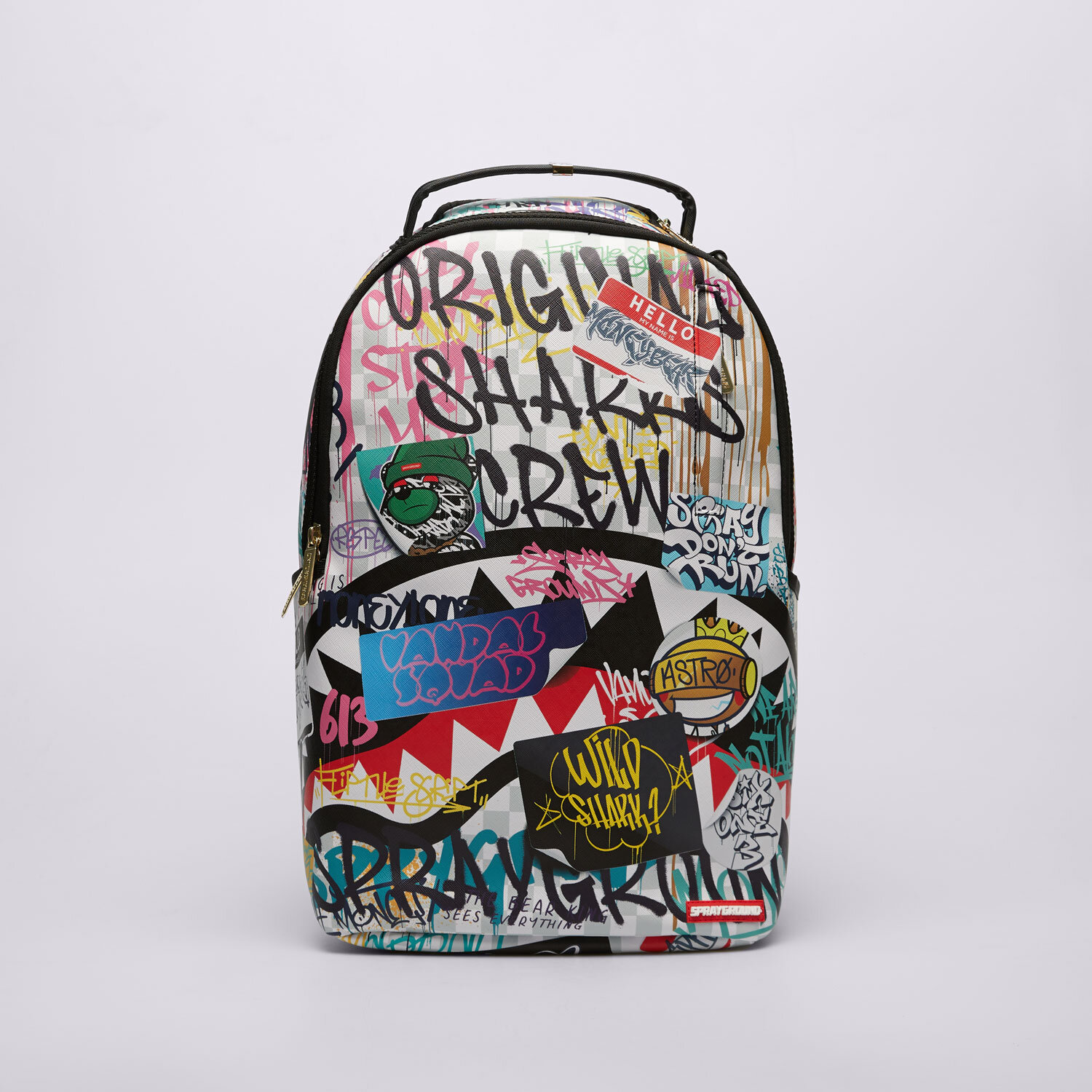 Plecak damski sportowy SPRAYGROUND PLECAK SHARKS IN PARIS THE RIZZ CREAM 910B6132NSZ MULTICOLOR