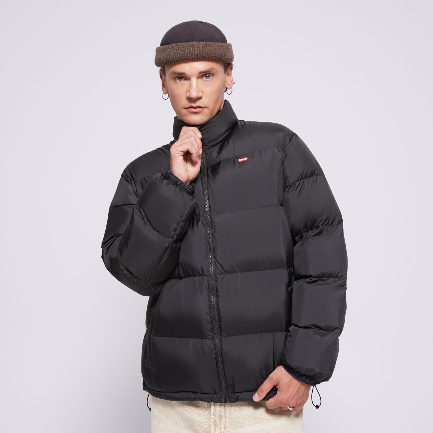 Kurtka zimowa męska LEVI'S KURTKA ZIMOWA PIEDMONT SHORT RED BW BLACKS 0011G-0000 CZARNY