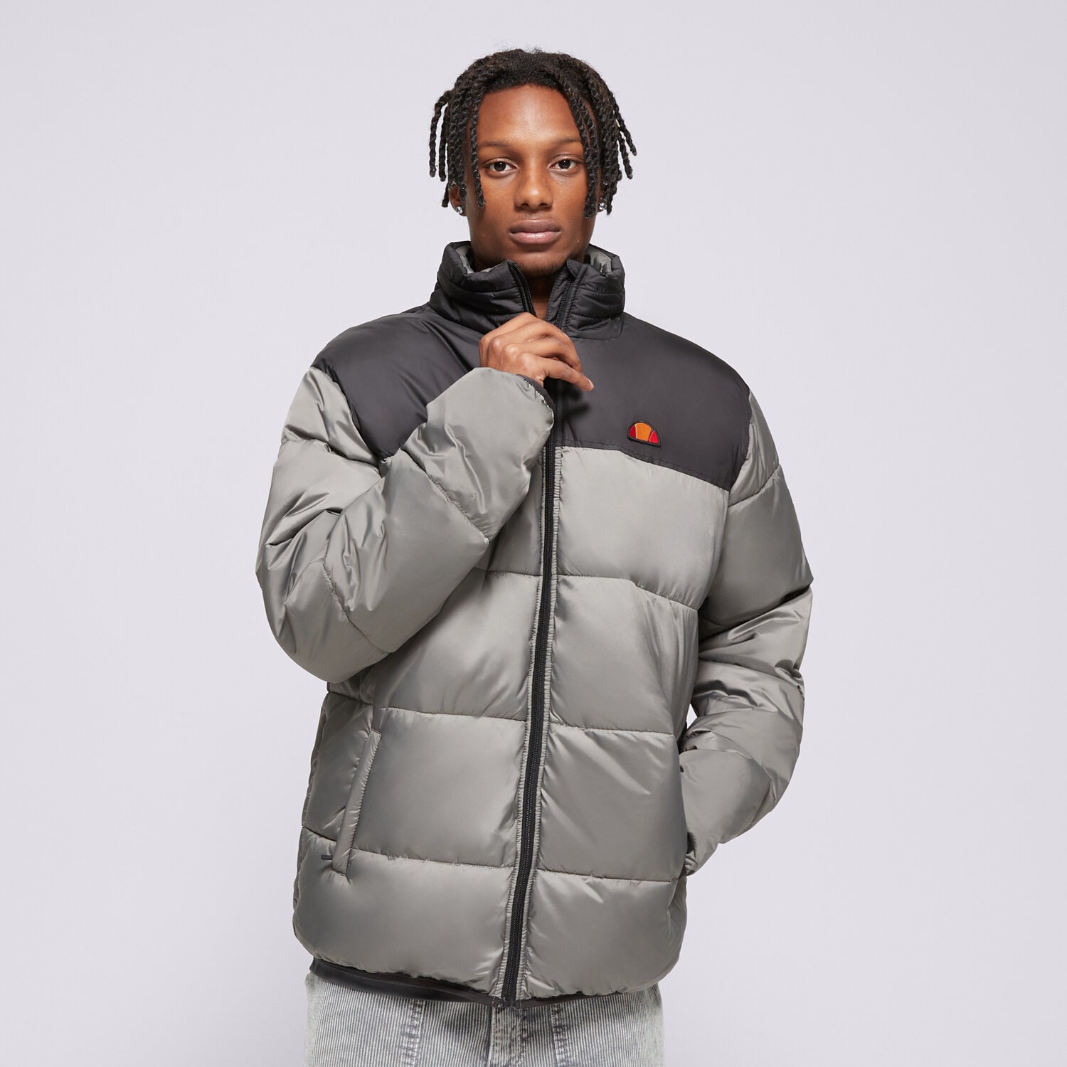 Kurtka zimowa męska ELLESSE KURTKA PUCHOWA CALOROSO PADDED GREY PADDED JACKET SHR17526109 SZARY