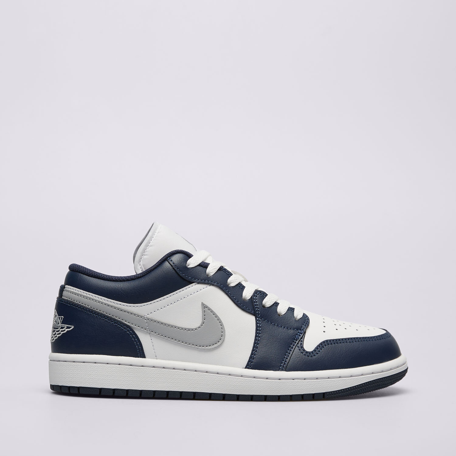 Buty sneakersy męskie AIR JORDAN 1 LOW  553558-141 GRANATOWY