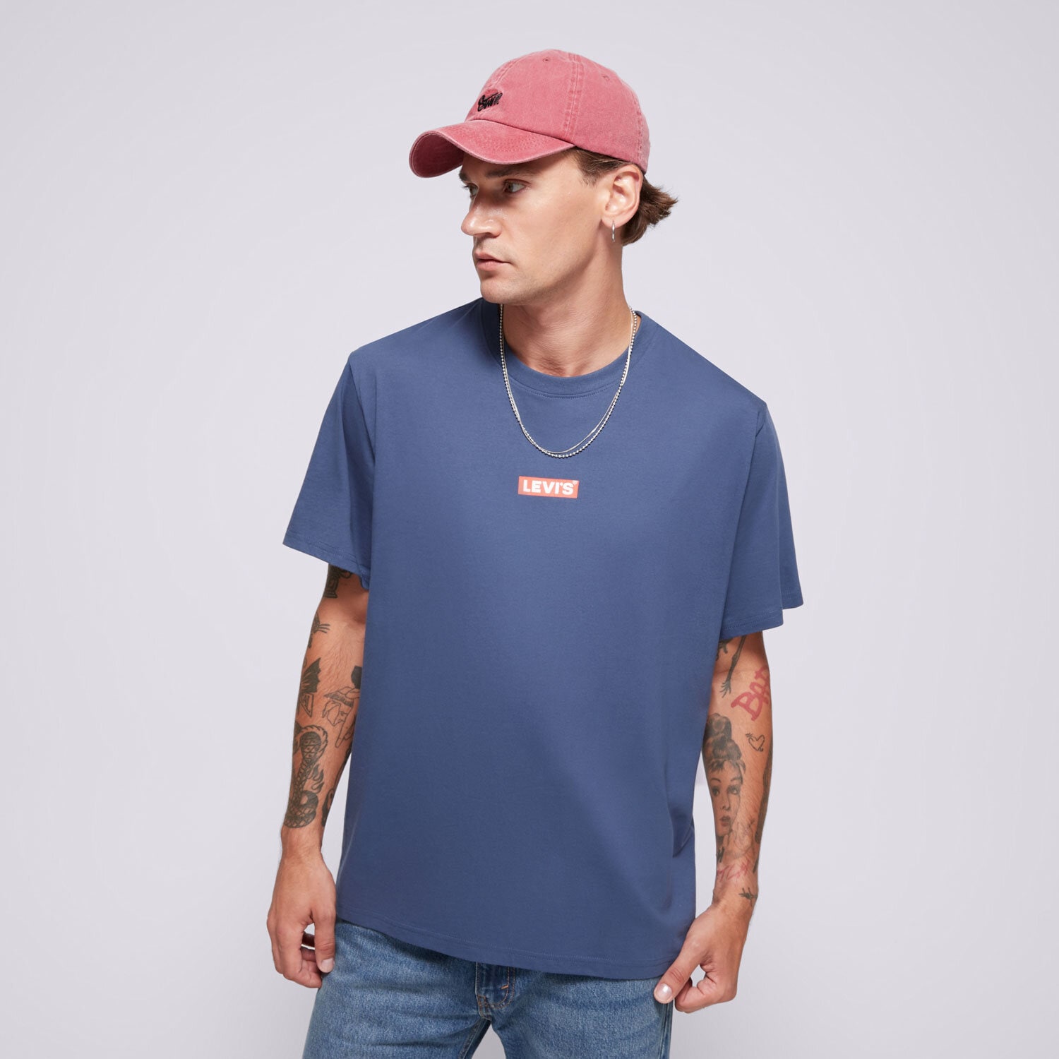 Koszulka, t-shirt sportowy męski LEVI'S T-SHIRT SS RELAXED FIT TEE BLUES 16143-1525 NIEBIESKI