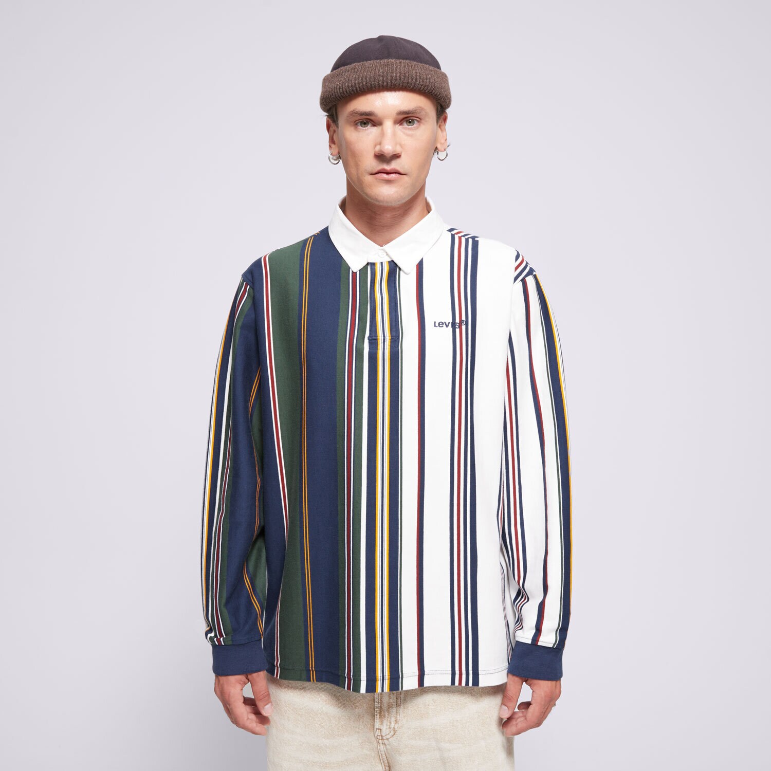 Koszulka, t-shirt sportowy męski LEVI'S POLO UNION RUGBY MULTI-COLOR A4845-0022 MULTICOLOR