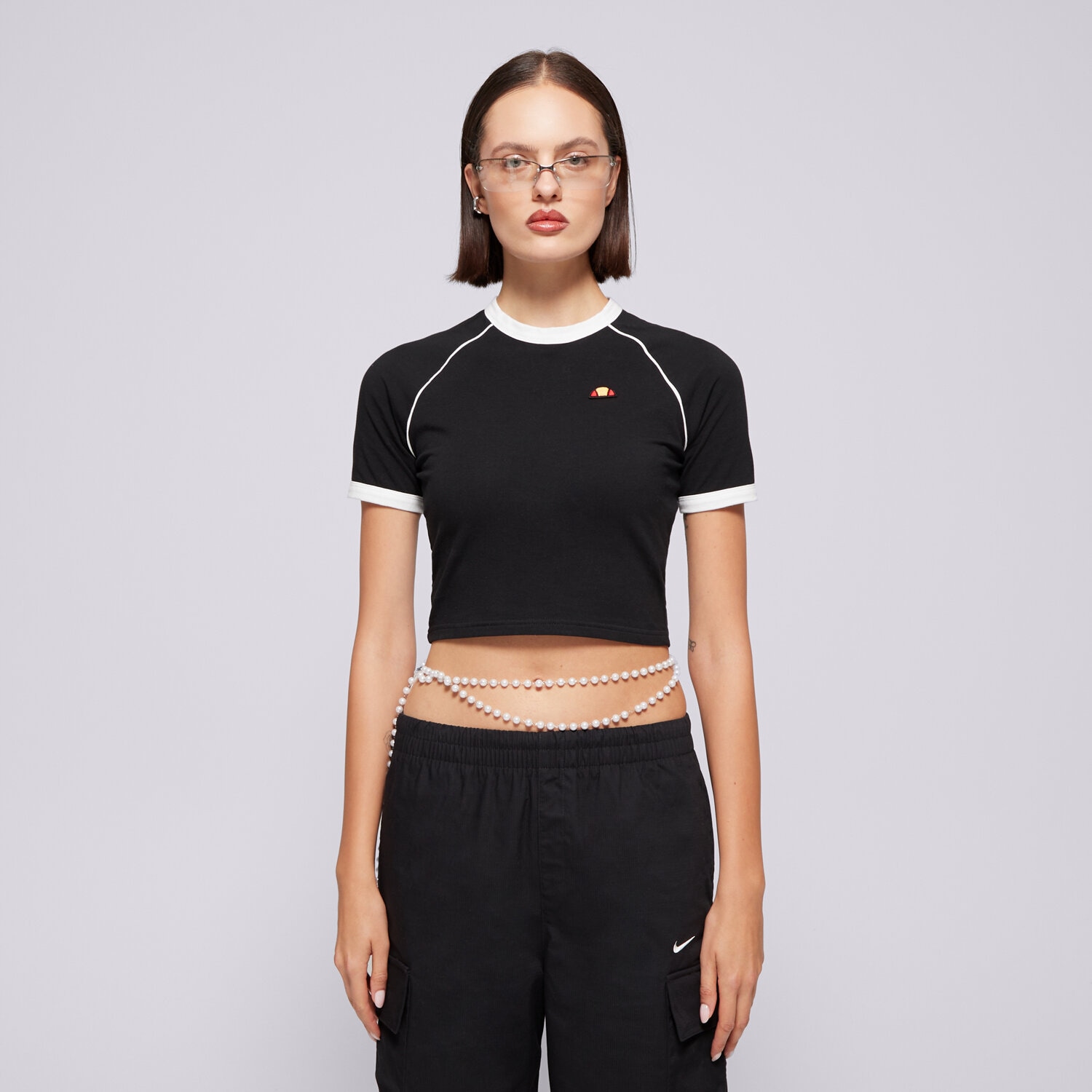 Koszulka, t-shirt damski ELLESSE T-SHIRT CHEVALIER TEE BLK SGX20927011 CZARNY