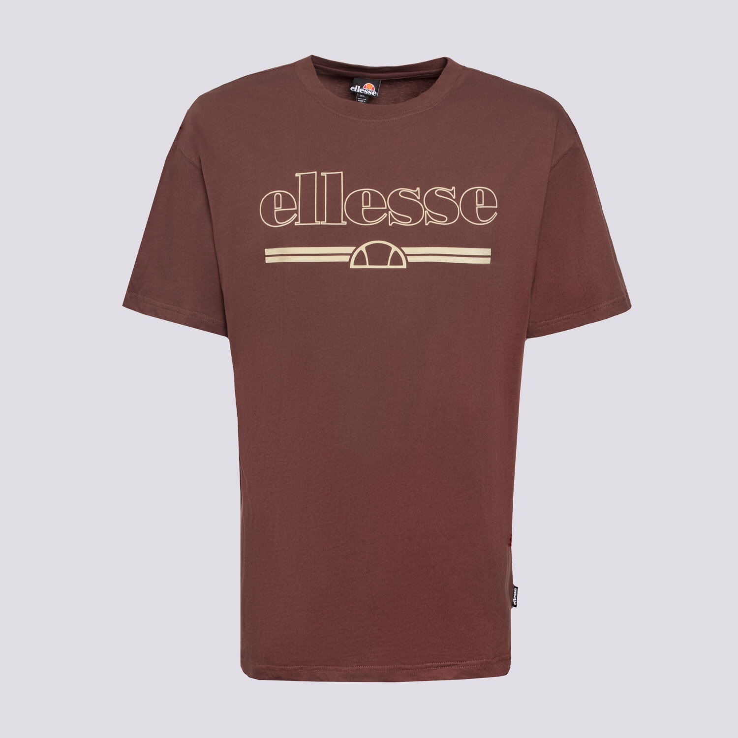 Koszulka, t-shirt sportowy męski ELLESSE T-SHIRT STRAZO TEE BRWN SHX21070200 BRĄZOWY