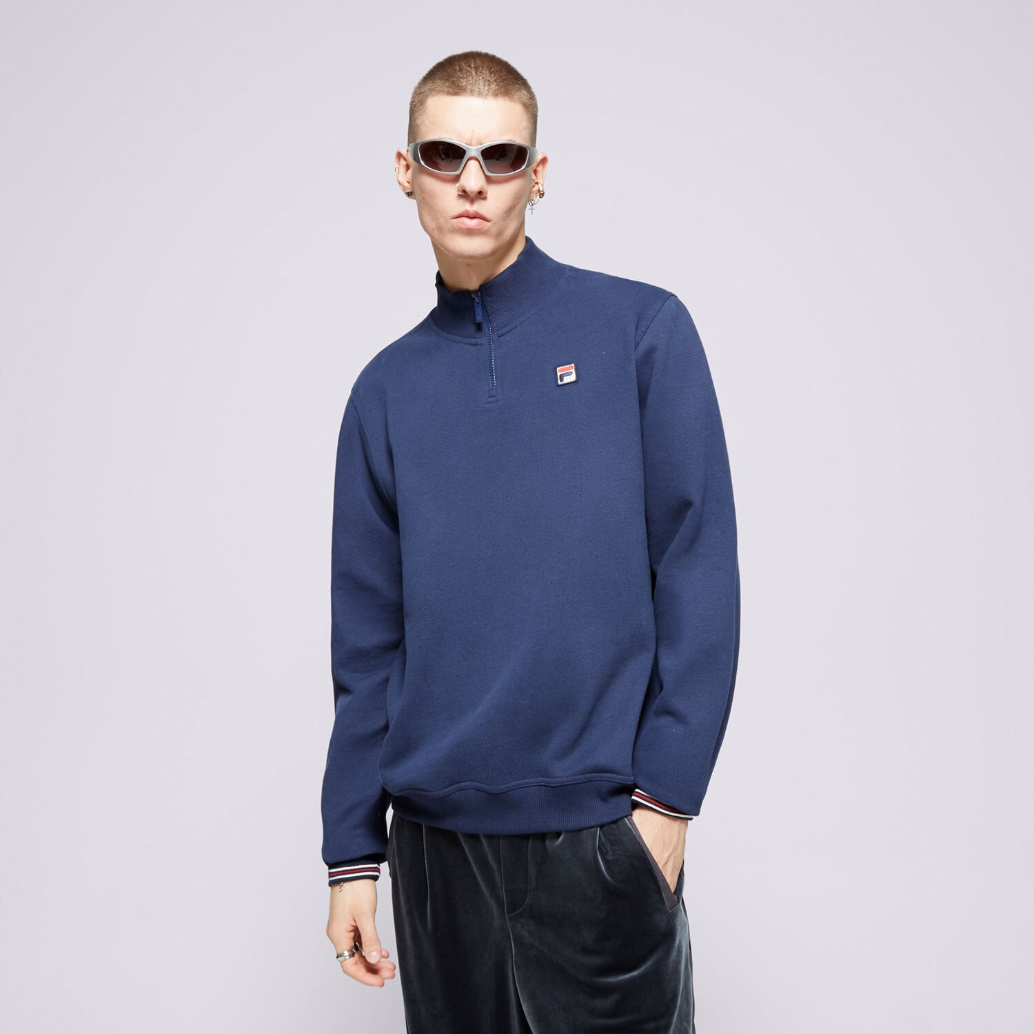 Bluza męska FILA BLUZA RAMY SS24UC004410 GRANATOWY