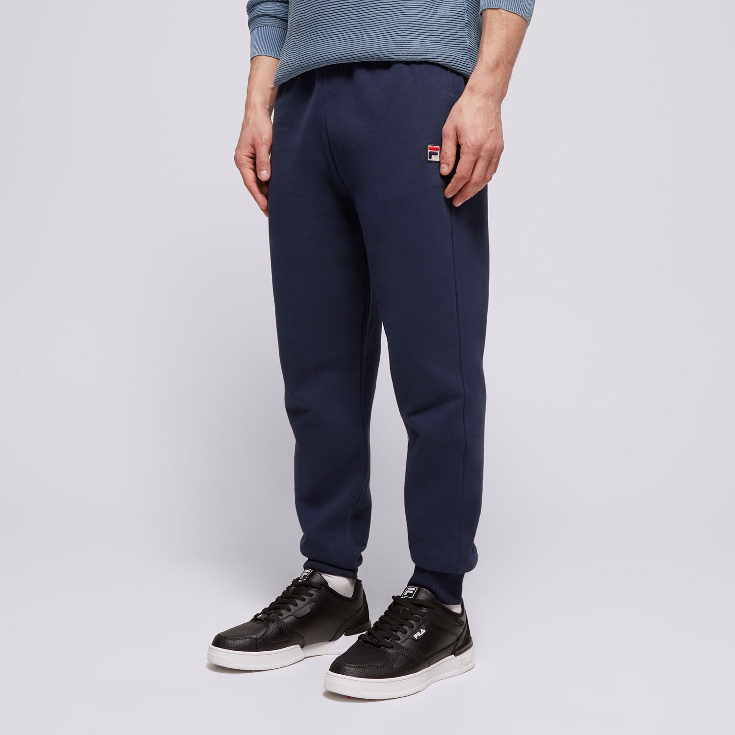 Spodnie sportowe męskie FILA SPODNIE VISCONTI 2 SS24UC007410 GRANATOWY