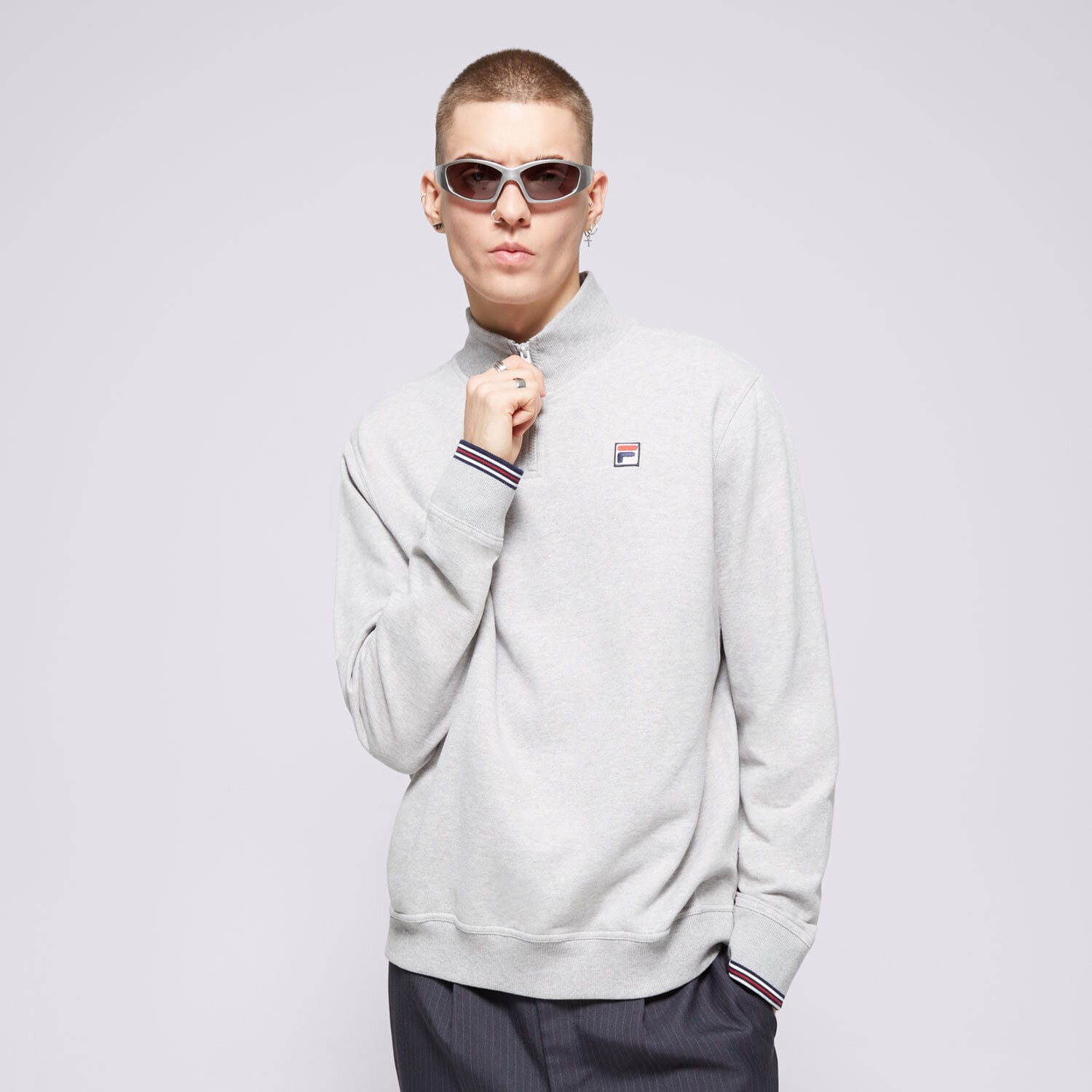 Bluza męska FILA BLUZA RAMY SS24UC004012 SZARY