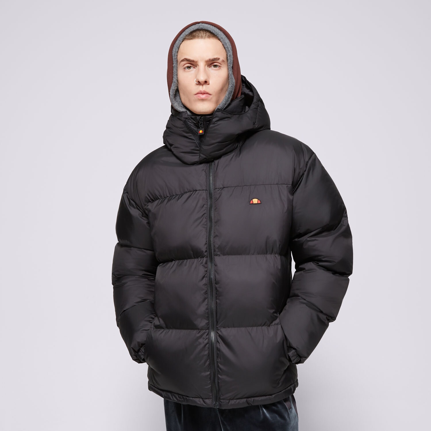 Kurtka zimowa męska ELLESSE KURTKA PUCHOWA DAPPIANI PADDED JACKET BLK SHT21229011 CZARNY