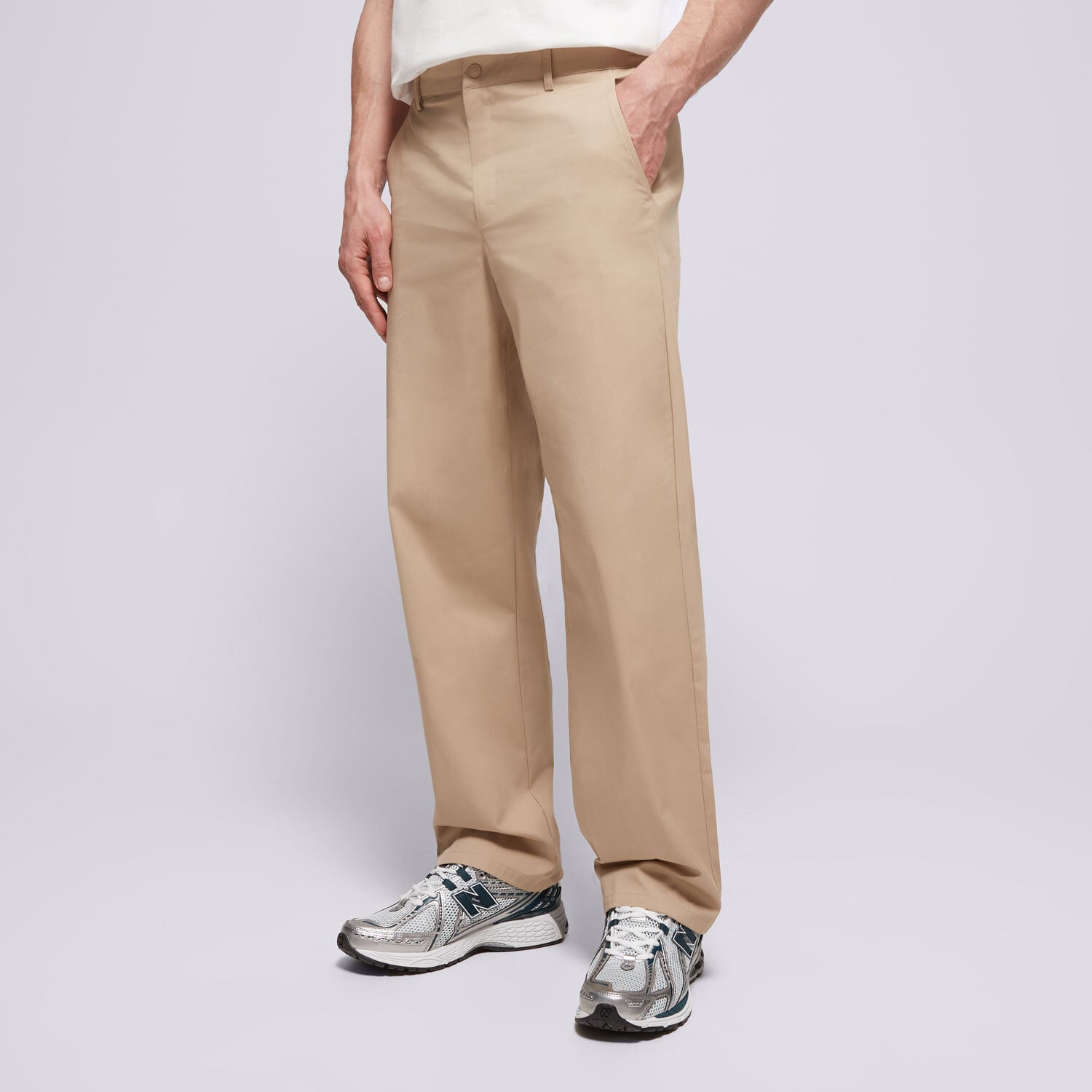 Spodnie sportowe męskie NEW BALANCE SPODNIE ATHLETICS STANDARD PANT 30" MP43560SOT BEŻOWY