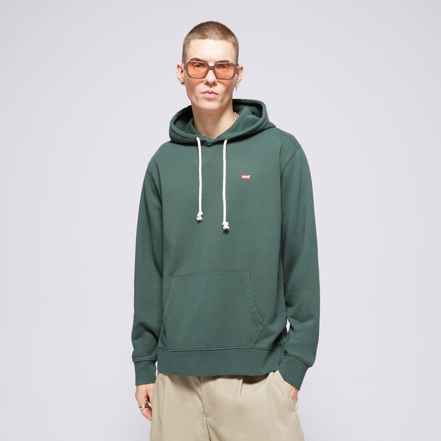 Bluza męska LEVI'S BLUZA Z KAPTUREM THE ORIGINAL HM HOODIE GREENS 34581-0043 ZIELONY