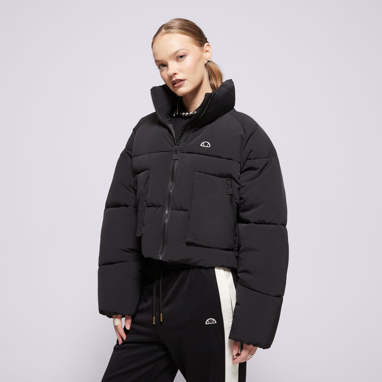 Kurtka zimowa damska ELLESSE KURTKA PUCHOWA GAFFER PADDED JACKET BLK SGX21040011 CZARNY