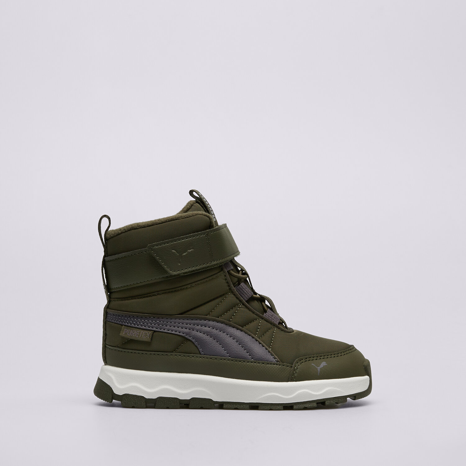 Buty zimowe, trekkingowe, outdoor dla dzieci PUMA EVOLVE BOOT AC+ PS  39264904 KHAKI