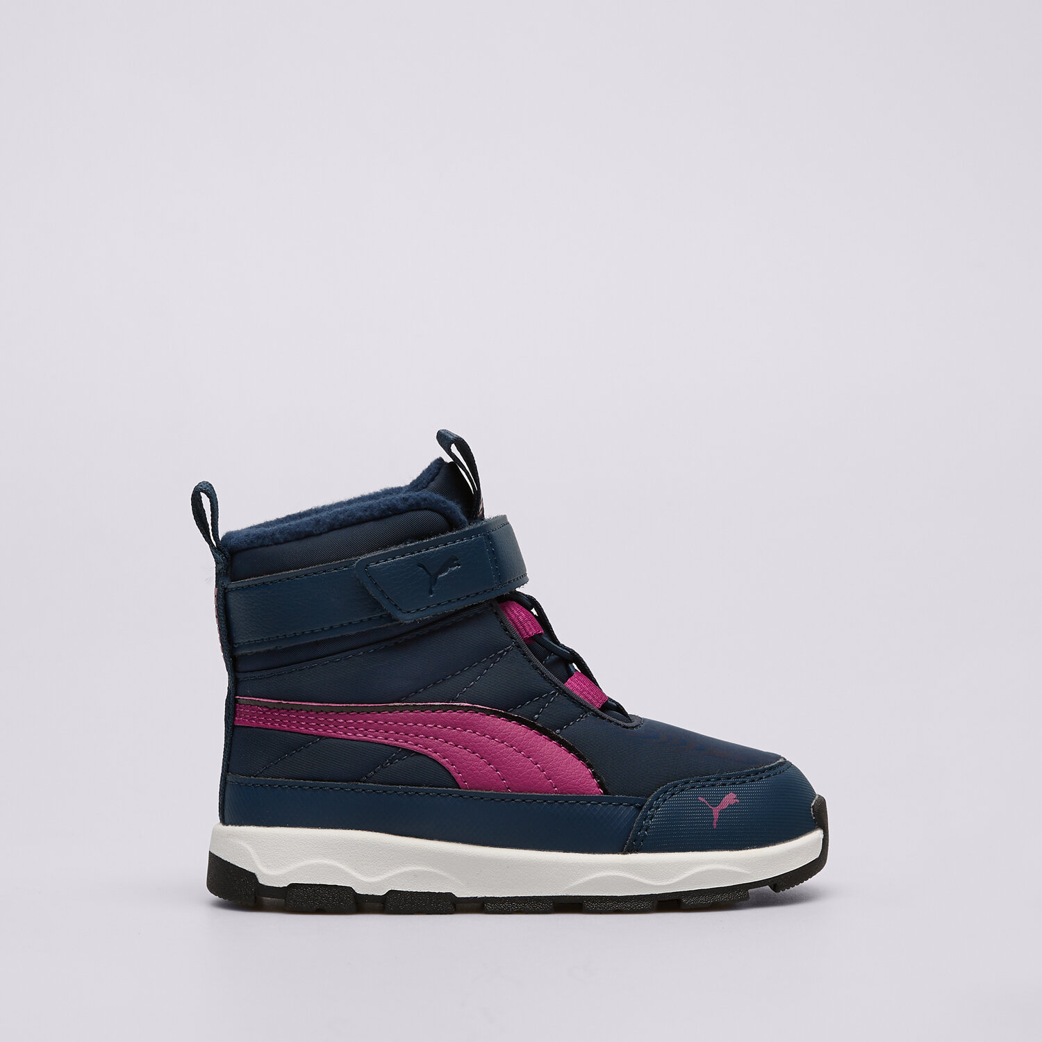 Buty zimowe, trekkingowe, outdoor dla dzieci PUMA EVOLVE BOOT AC+ INF 39264606 GRANATOWY