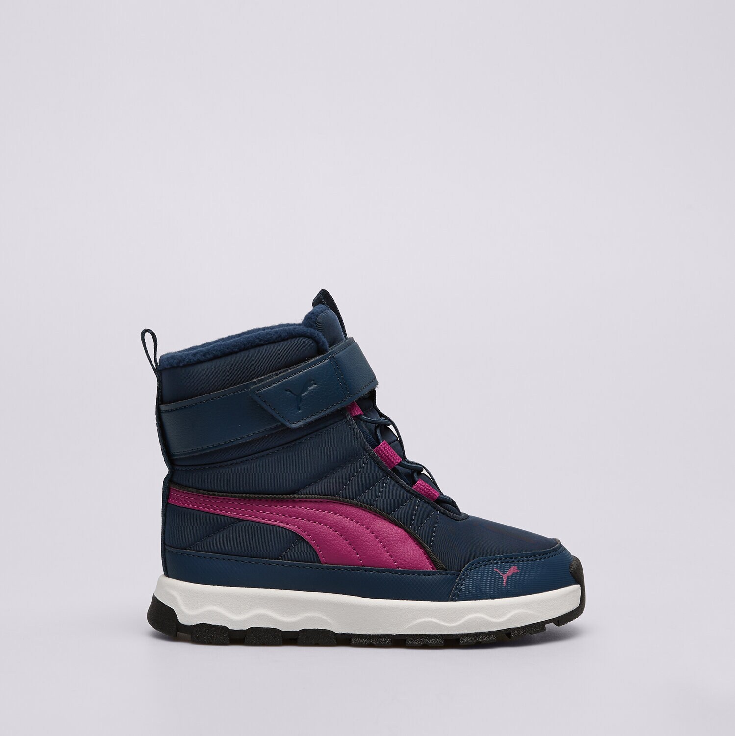 Buty zimowe, trekkingowe, outdoor dla dzieci PUMA EVOLVE BOOT AC+ PS  39264506 GRANATOWY