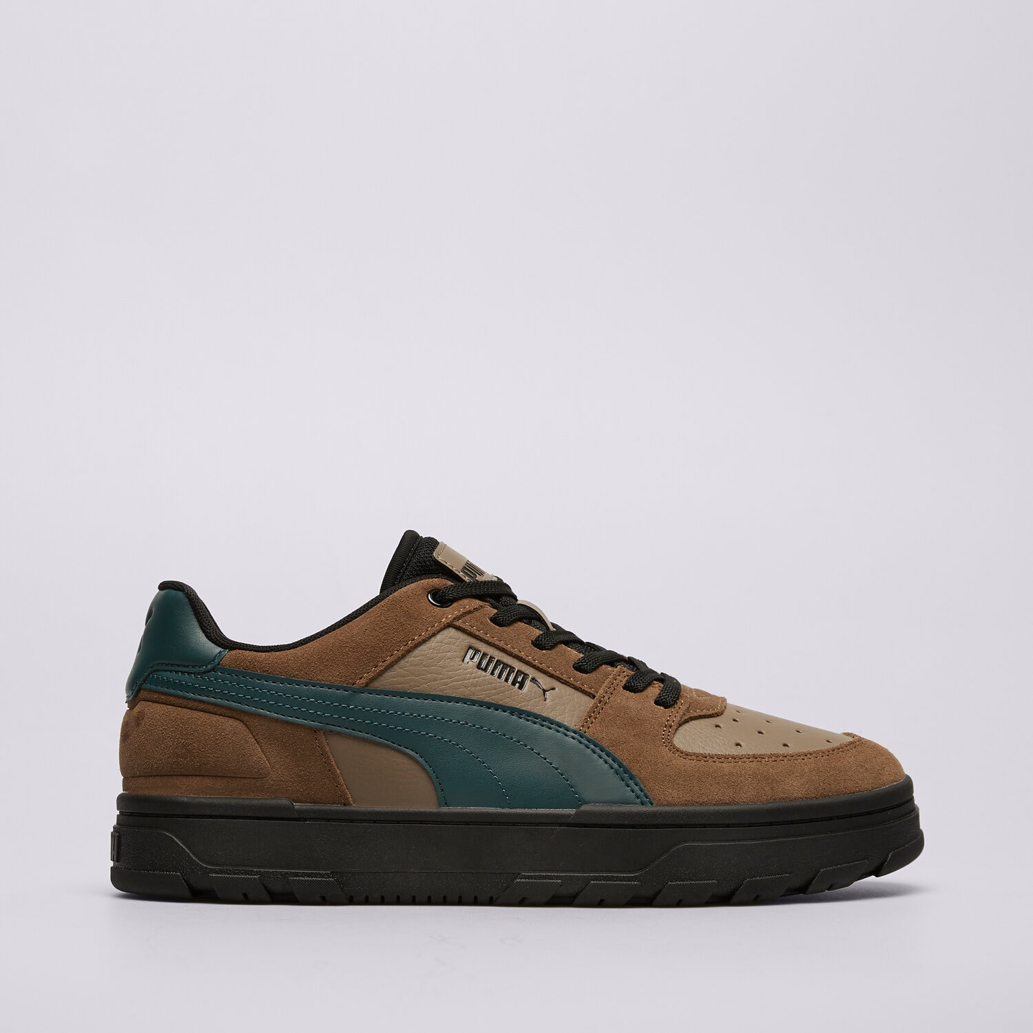 Buty sneakersy męskie PUMA CAVEN 39746701 BRĄZOWY