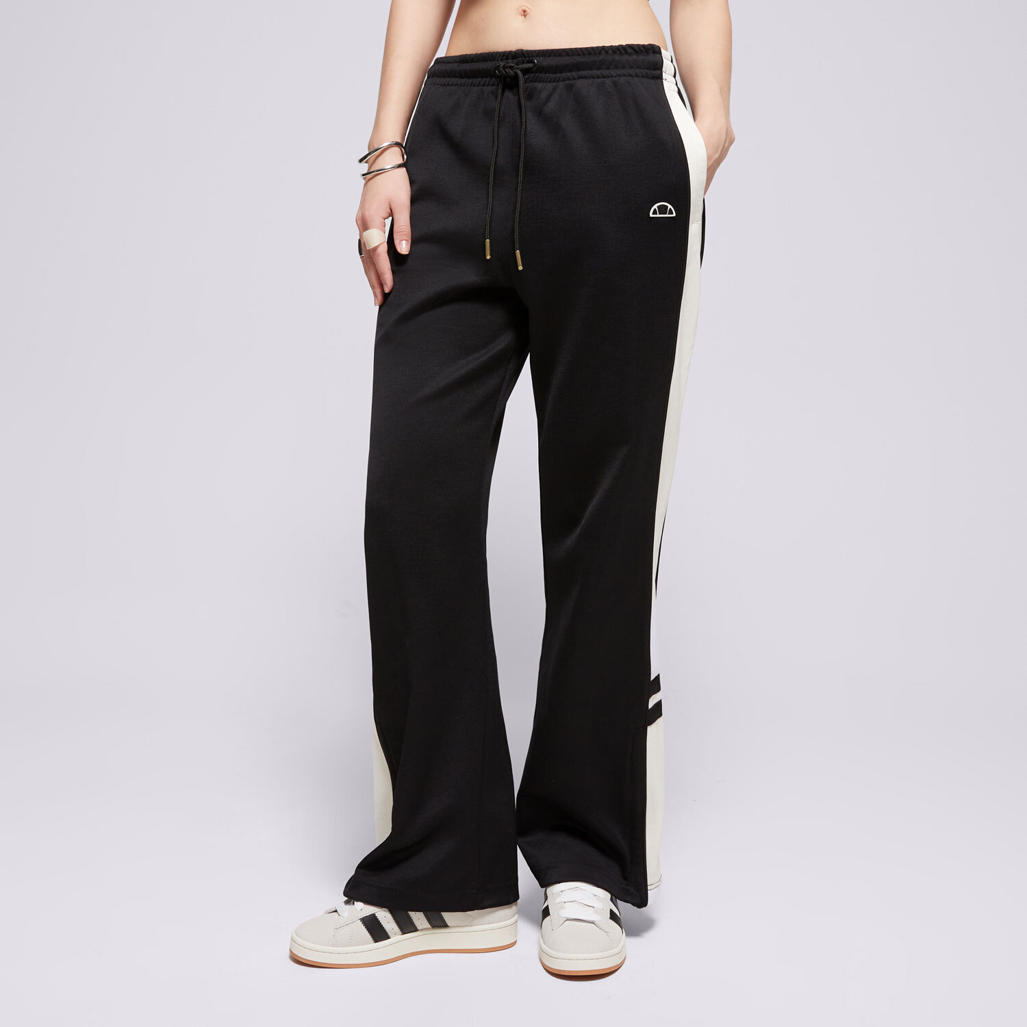 Spodnie sportowe damskie ELLESSE SPODNIE MARIANGELA TRACK PANT BLK/OFF WHT SGT19164054 CZARNY