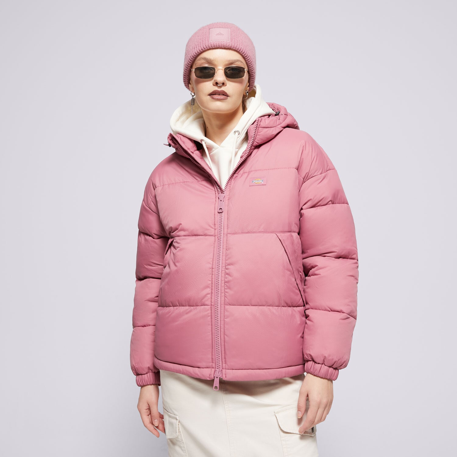 Kurtka zimowa damska DICKIES KURTKA ZIMOWA ALATNA OVERSIZED PUFFER DK0A4YJUJ541 RÓŻOWY