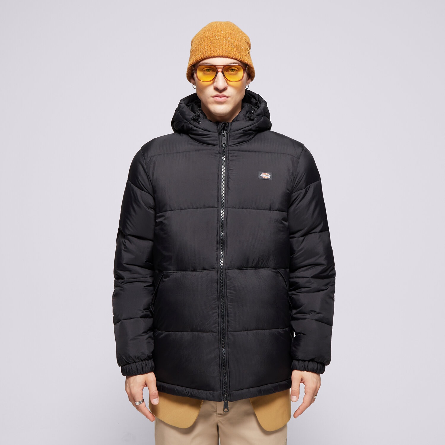 Kurtka zimowa męska DICKIES KURTKA ZIMOWA WALDENBURG HOODED JACKET DK0A4YEYBLK1 FIOLETOWY