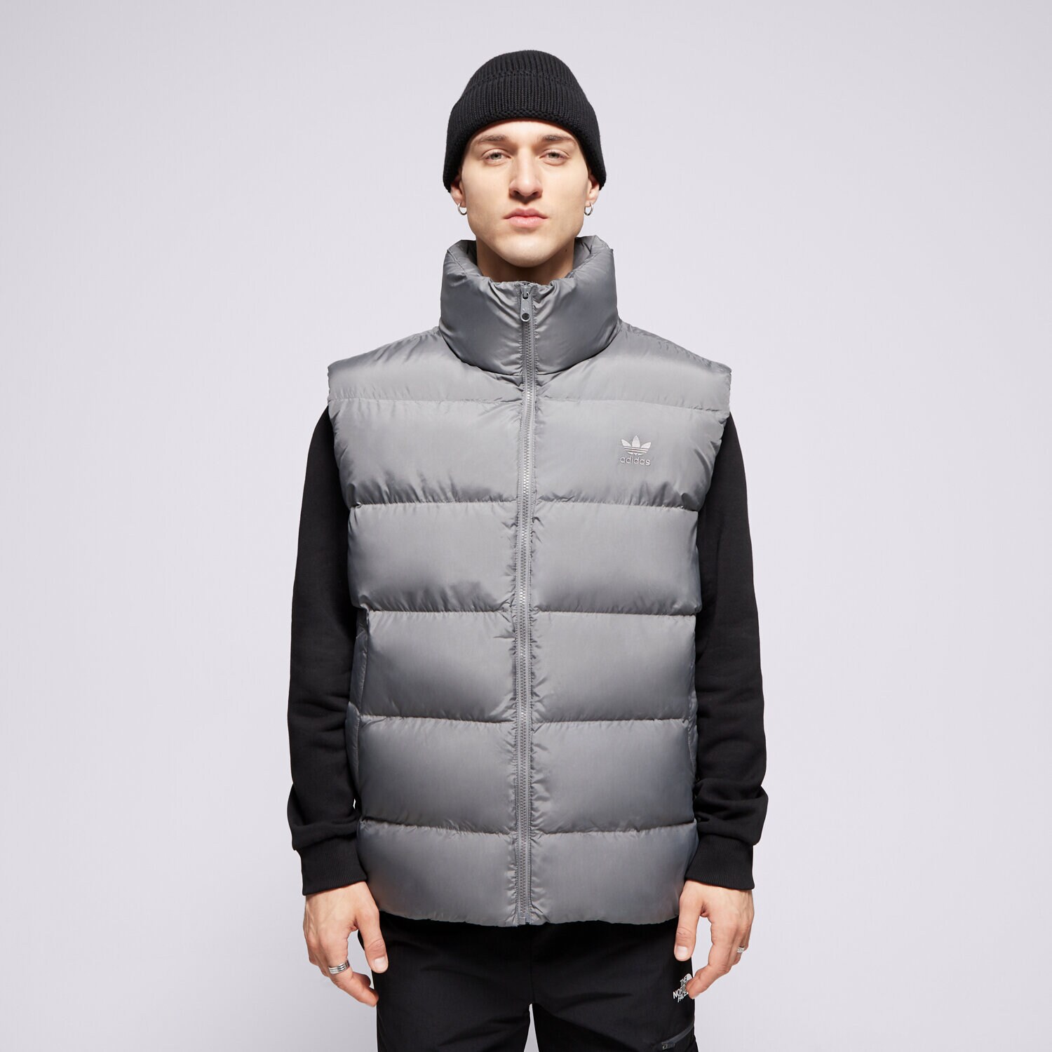 Bezrękawniki męskie sportowe ADIDAS BEZRĘKAWNIK COMMERCIAL VEST IY3401 SZARY