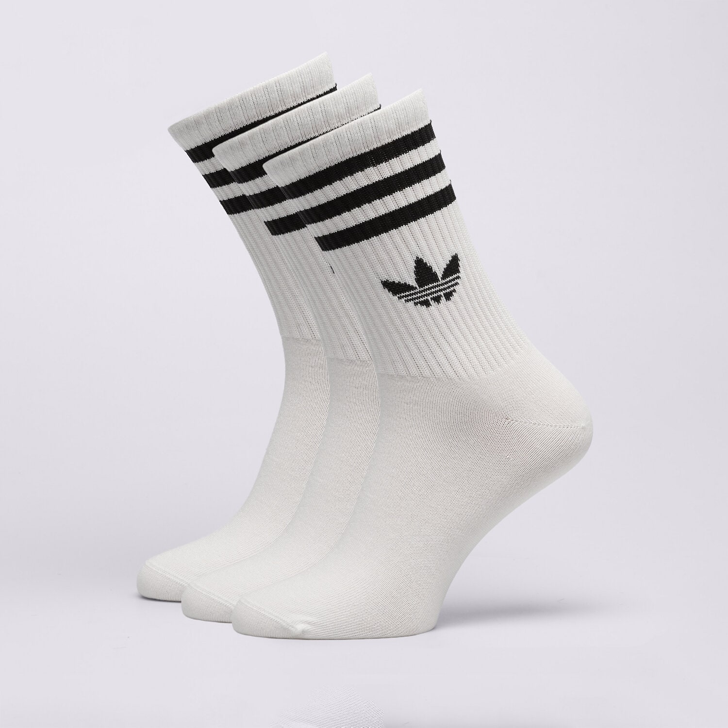 Skarpetki sportowe damskie ADIDAS SKARPETY 3S CREW S 3P JV7401 BIAŁY