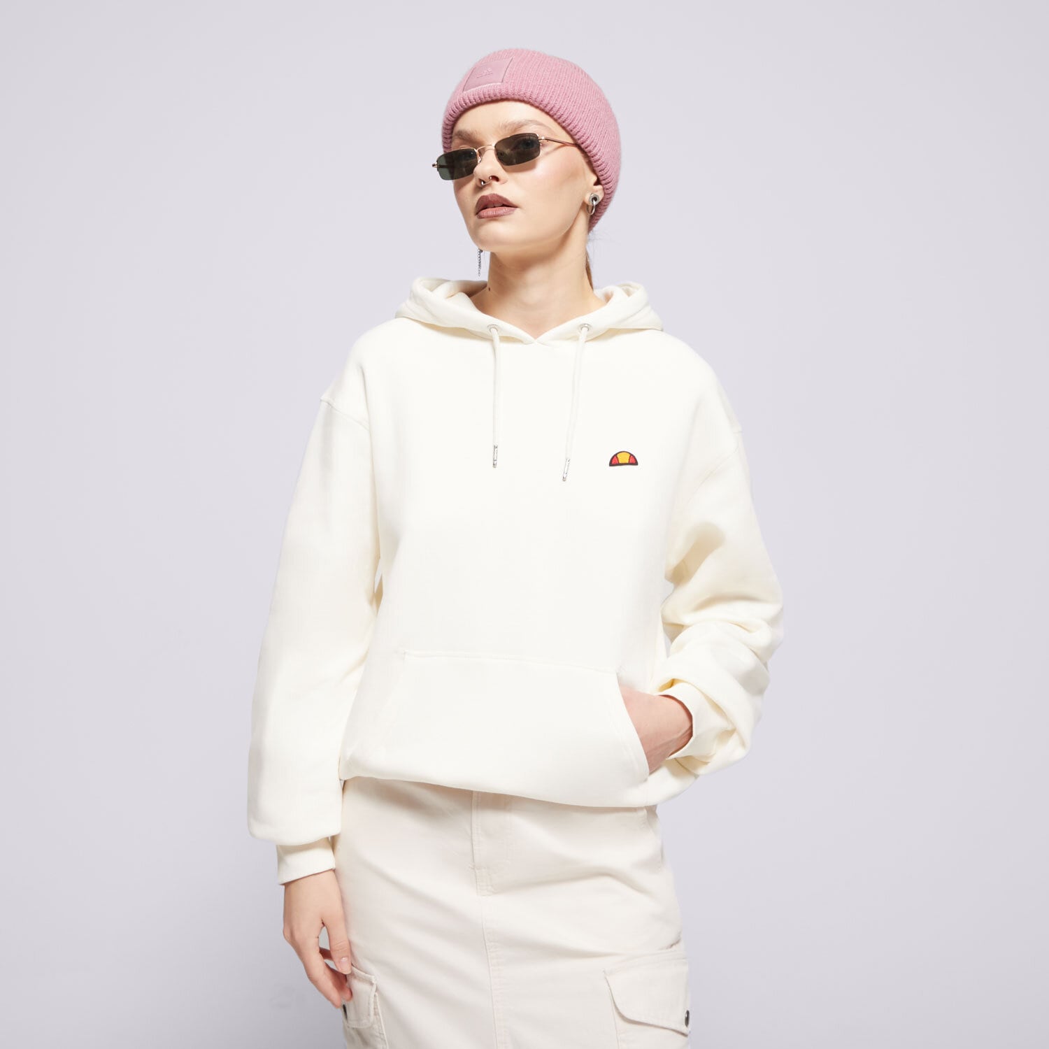 Bluza damska ELLESSE BLUZA Z KAPTUREM GIULOS OH HOODY OFF WHT SMG22039904 BEŻOWY