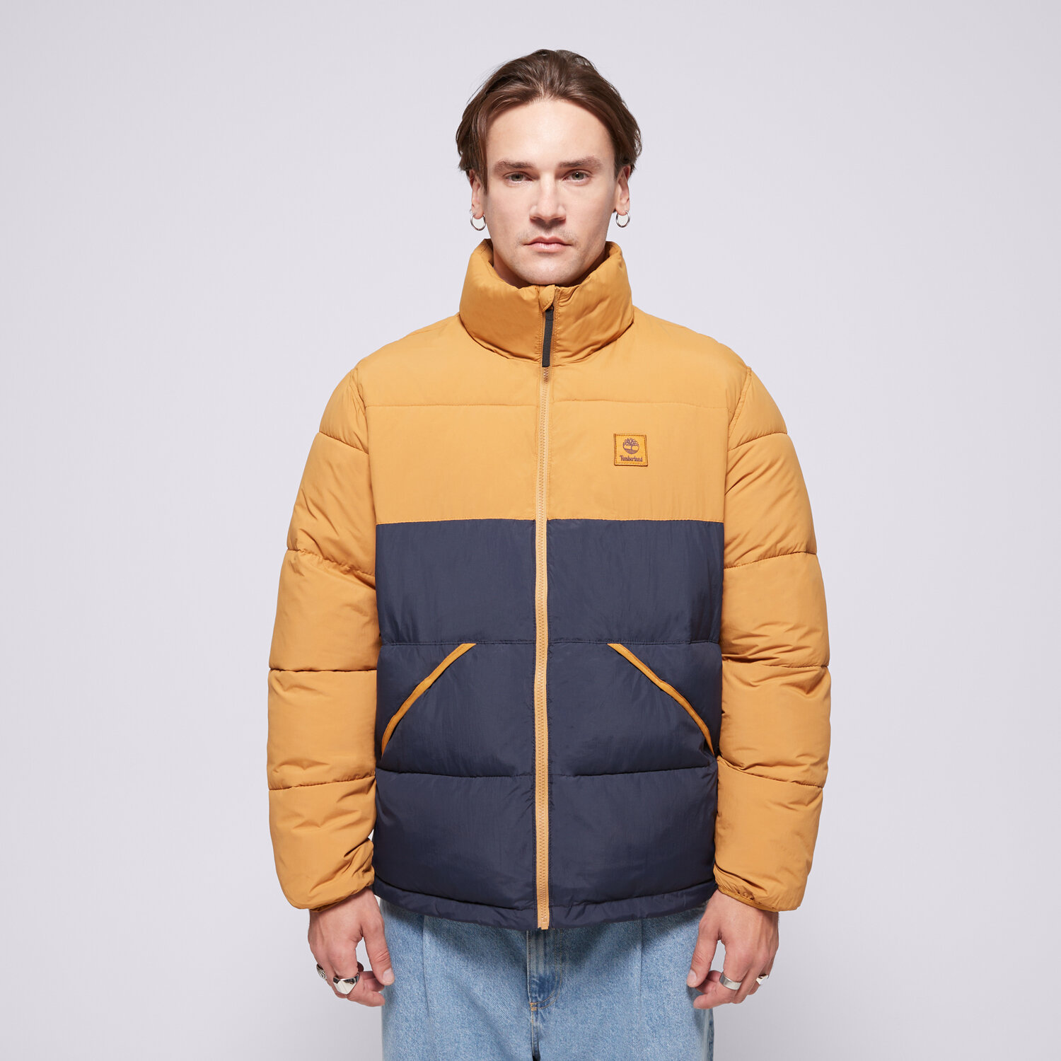 Kurtka zimowa męska TIMBERLAND KURTKA ZIMOWA SYNTHETIC INSULATED PUFFER TB0A6WRTW761 BRĄZOWY