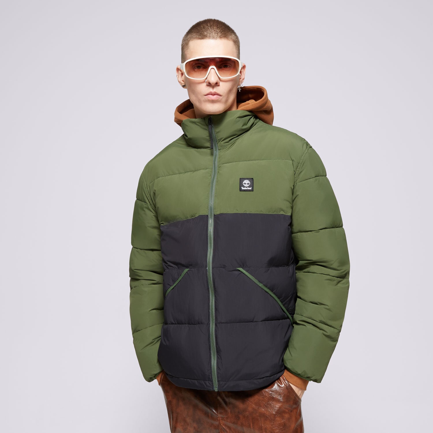 Kurtka zimowa męska TIMBERLAND KURTKA ZIMOWA SYNTHETIC INSULATED PUFFER TB0A6WRTEKX1 KHAKI