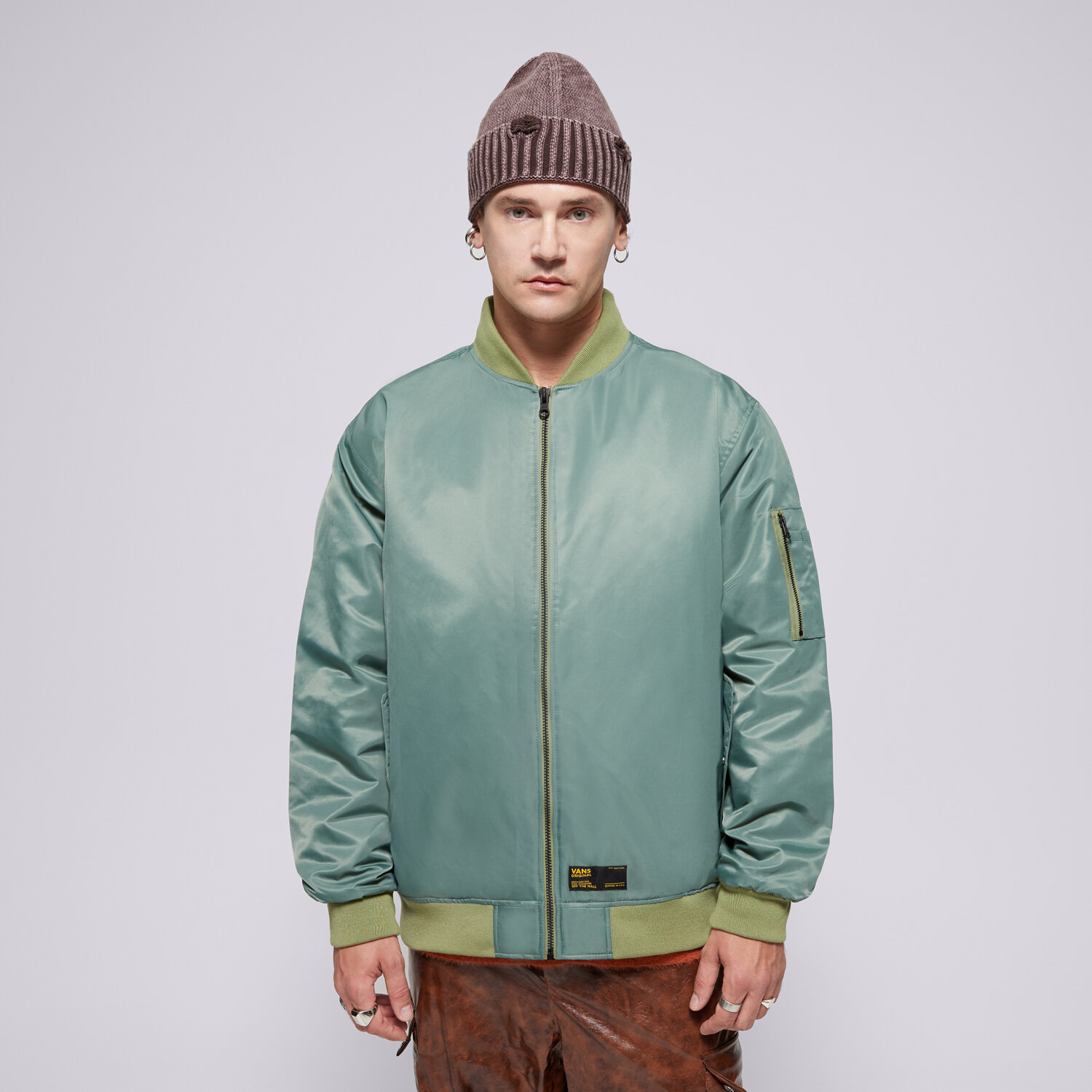 Kurtka zimowa męska VANS KURTKA COPLEY BOMBER JACKET VN000HMQ1CI1 ZIELONY