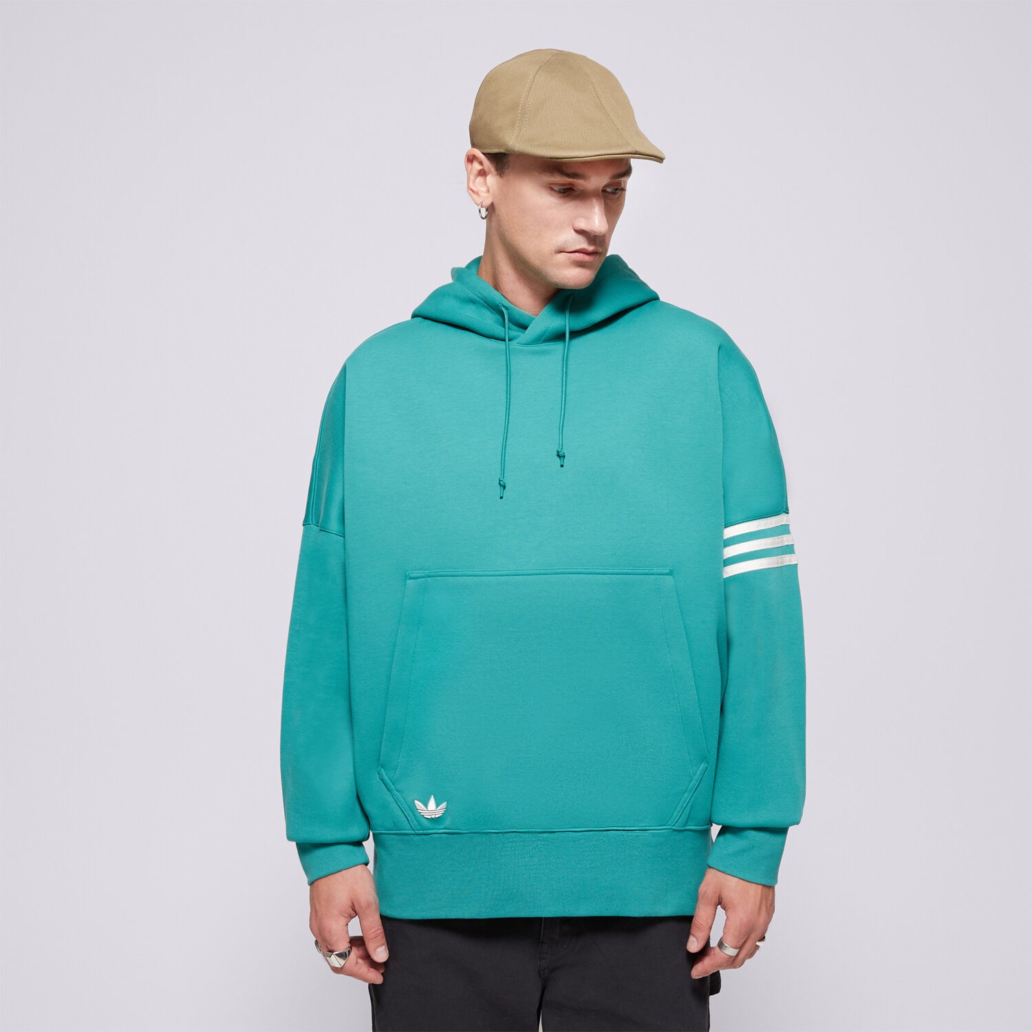 Bluza męska ADIDAS BLUZA Z KAPTUREM NEU C HD JF9142 ZIELONY
