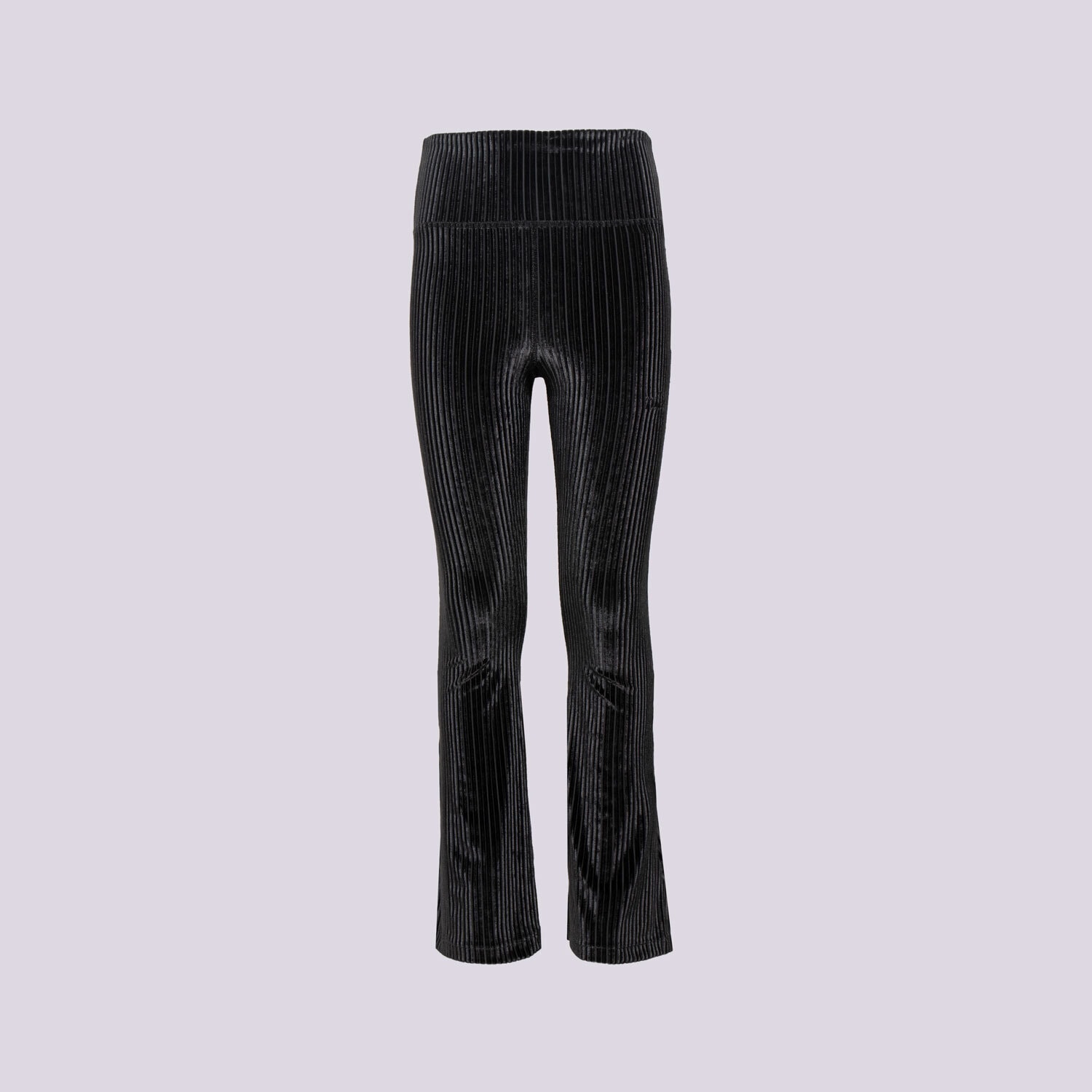 Sportowe spodnie dziecięce NIKE SPODNIE G NSW TGHT FLARE COZY RIB GIRL HF4387-010 CZARNY