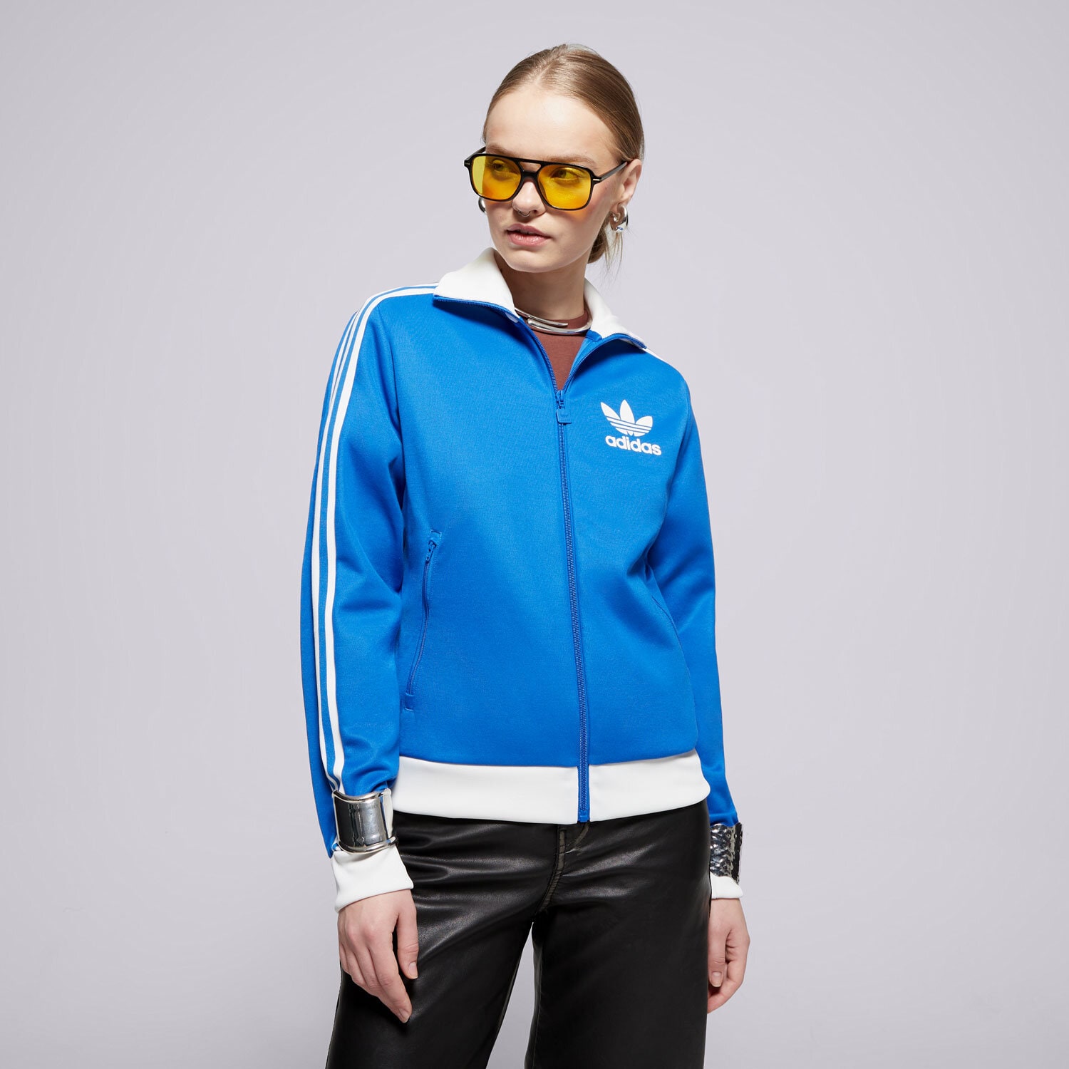 Bluza damska ADIDAS BLUZA BECKENBAUER TT IY2223 NIEBIESKI
