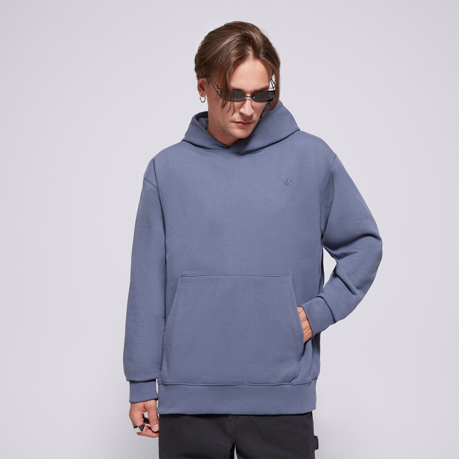 Bluza męska ADIDAS BLUZA Z KAPTUREM P ESS HD IY2260 GRANATOWY