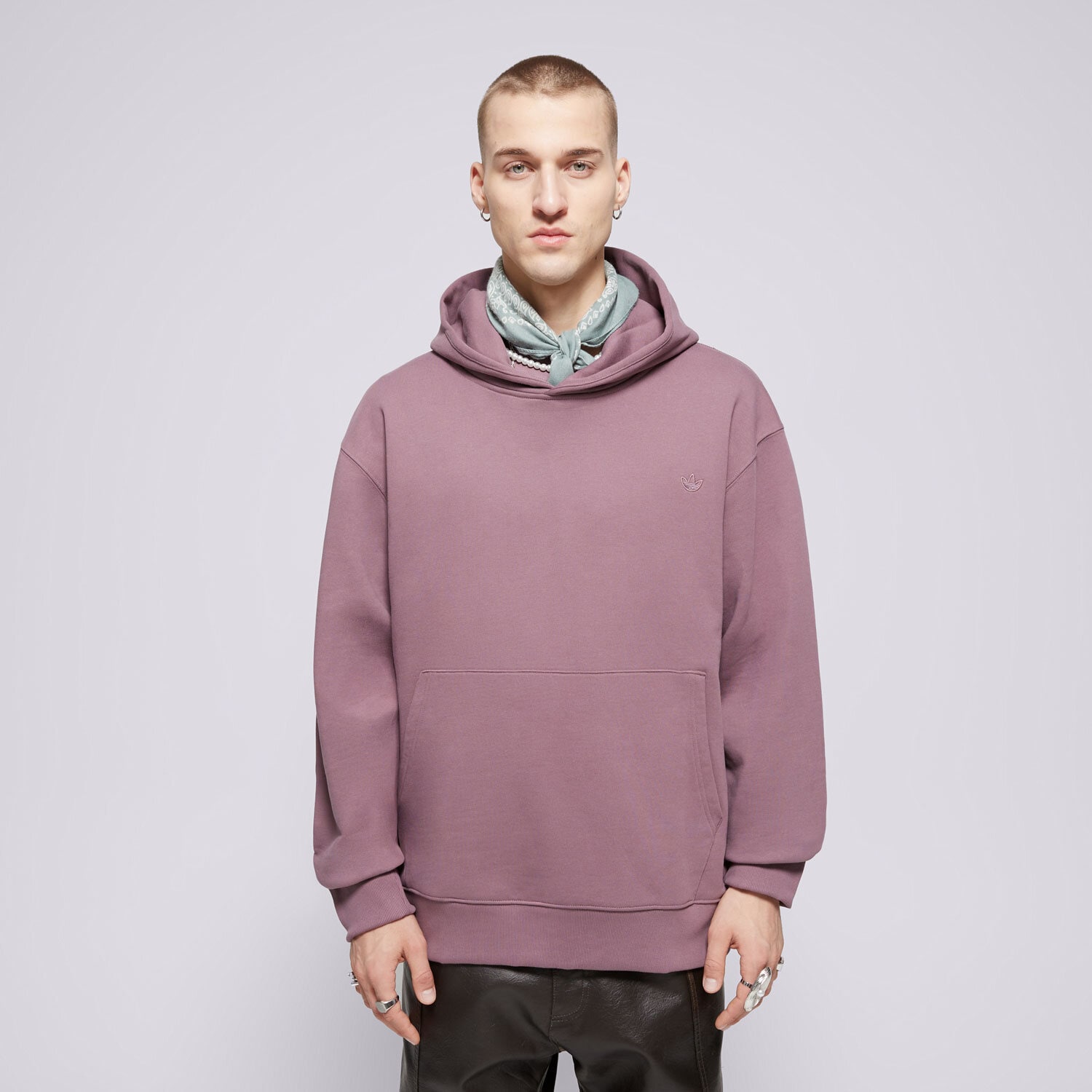 Bluza męska ADIDAS BLUZA Z KAPTUREM P ESS HD IX9809 FIOLETOWY