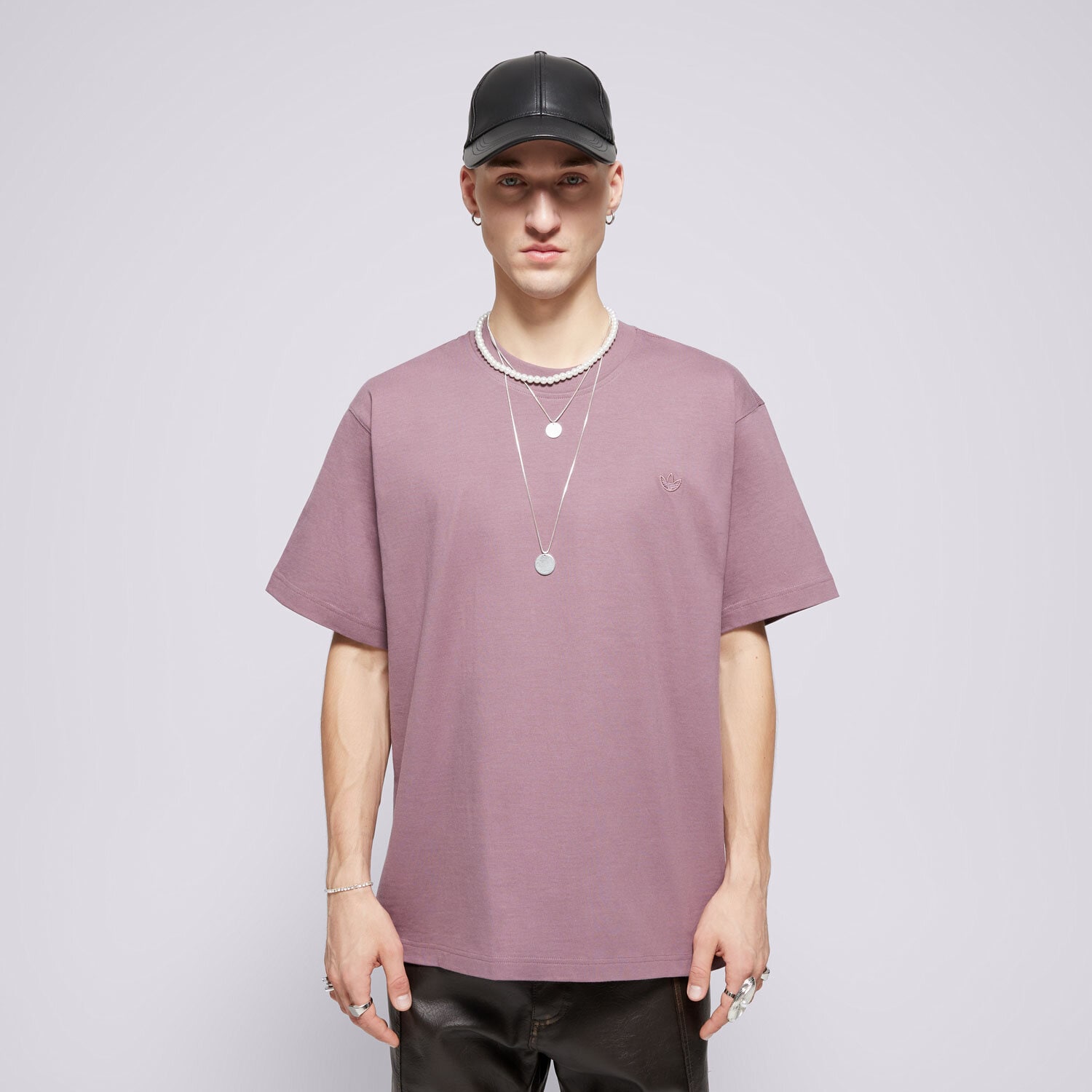 Koszulka, t-shirt sportowy męski ADIDAS T-SHIRT P ESS TEE IX8181 FIOLETOWY