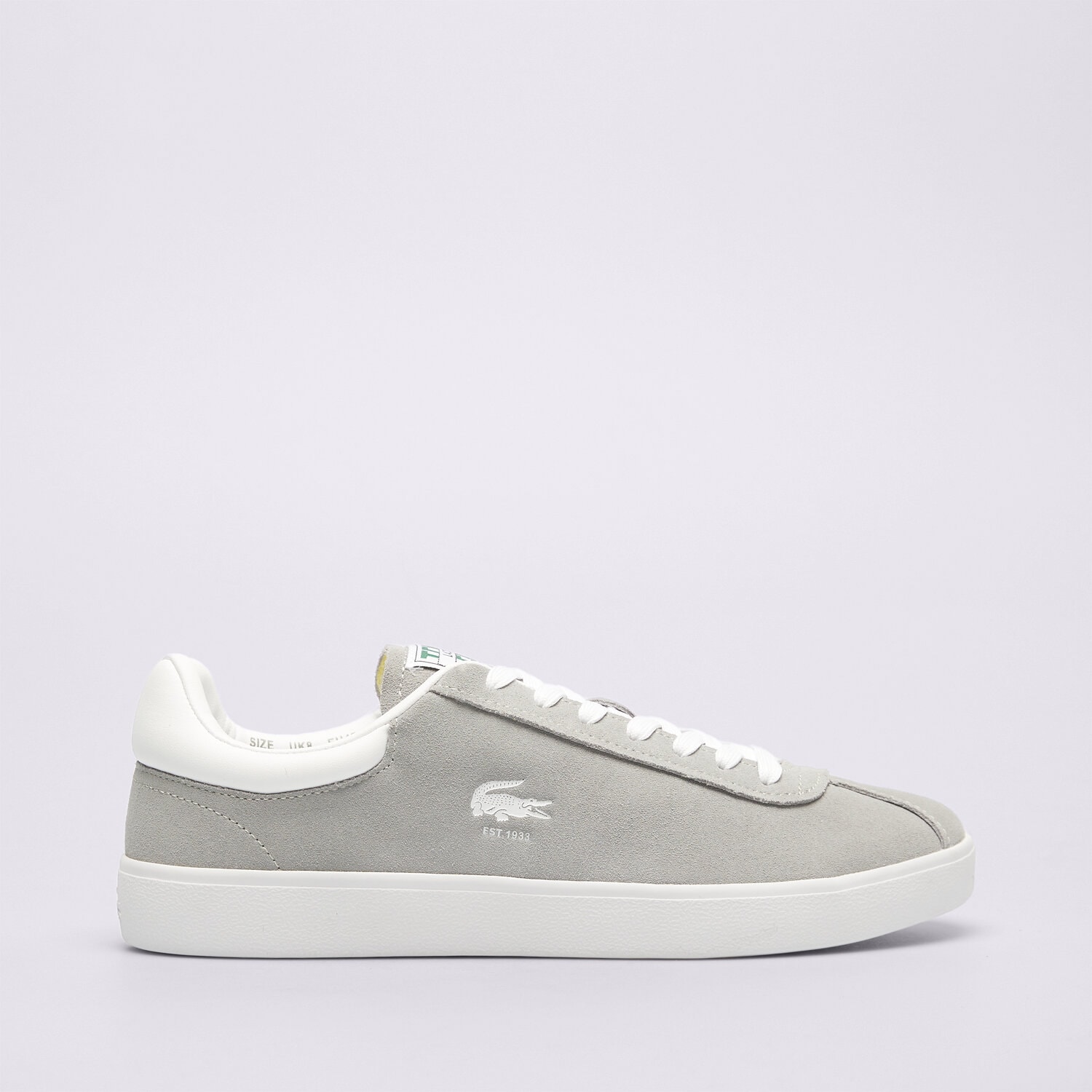 Buty sneakersy męskie LACOSTE BASESHOT 124 2 SMA 747SMA009325Y SZARY