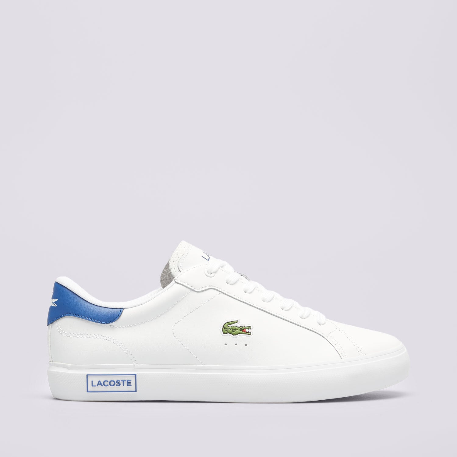 Buty sneakersy męskie LACOSTE POWERCOURT 124 3 SMA 747SMA0081080 BIAŁY