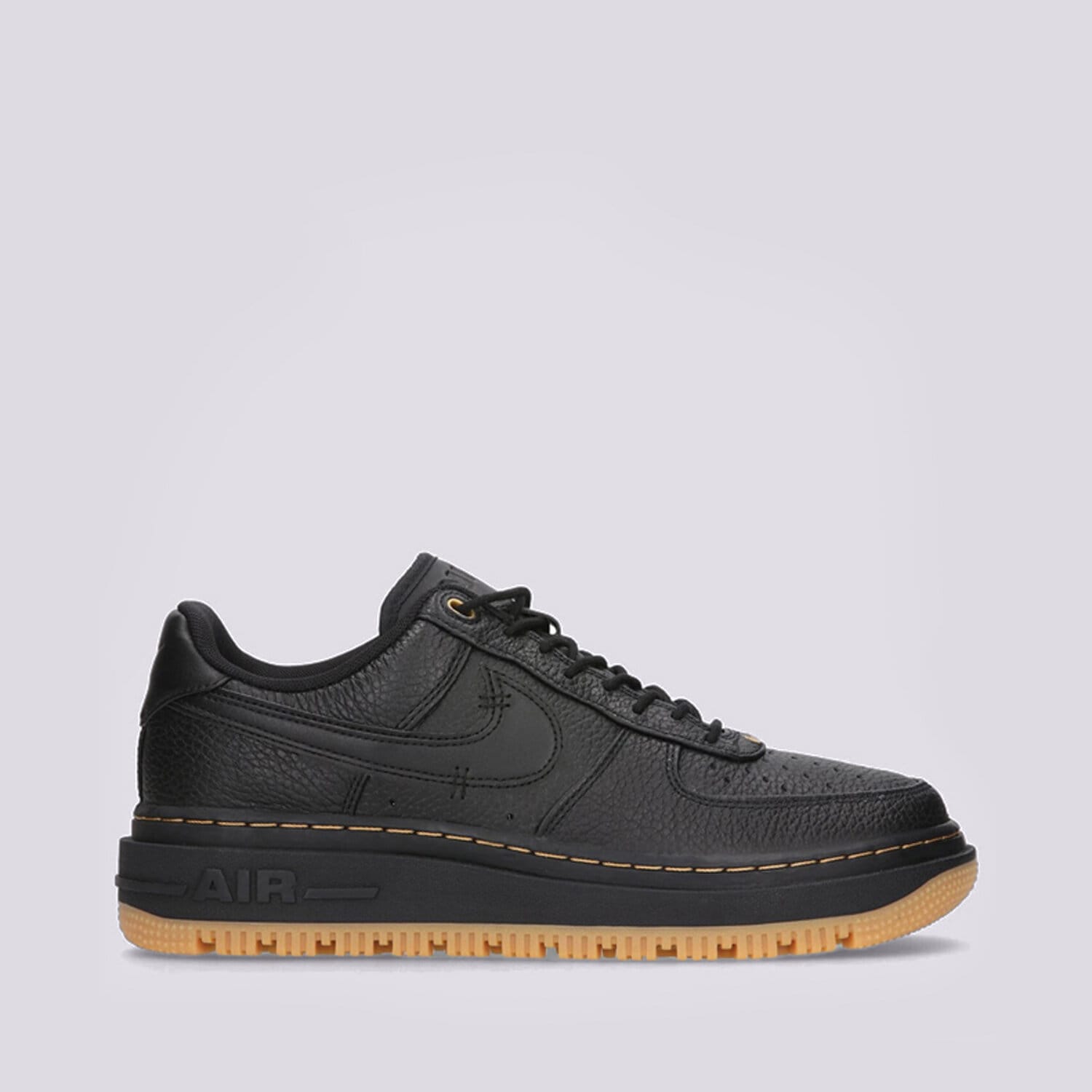 Buty sneakersy męskie NIKE AIR FORCE 1 LUXE DB4109-001 CZARNY