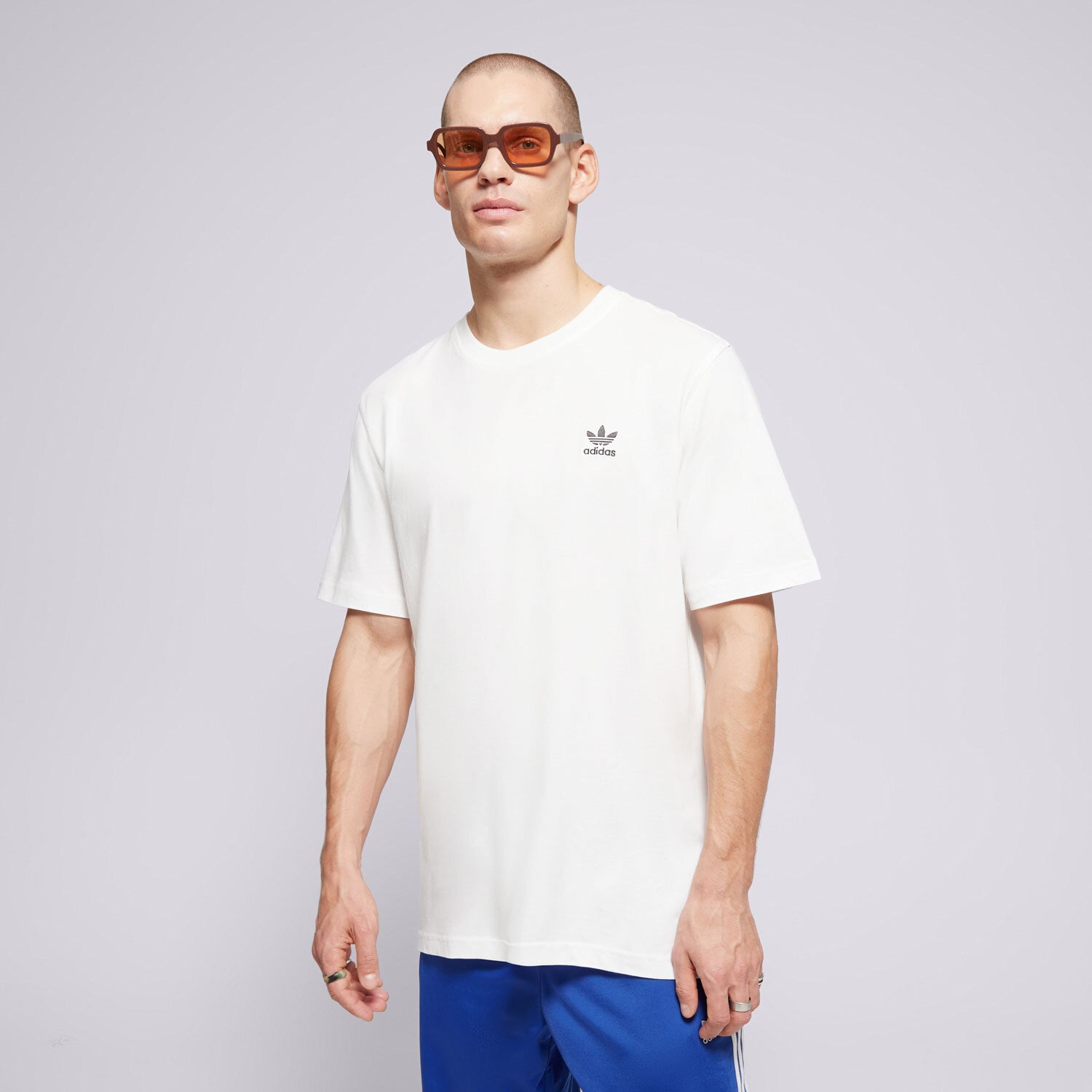 Koszulka, t-shirt sportowy męski ADIDAS T-SHIRT ESS TEE IZ2098 BIAŁY