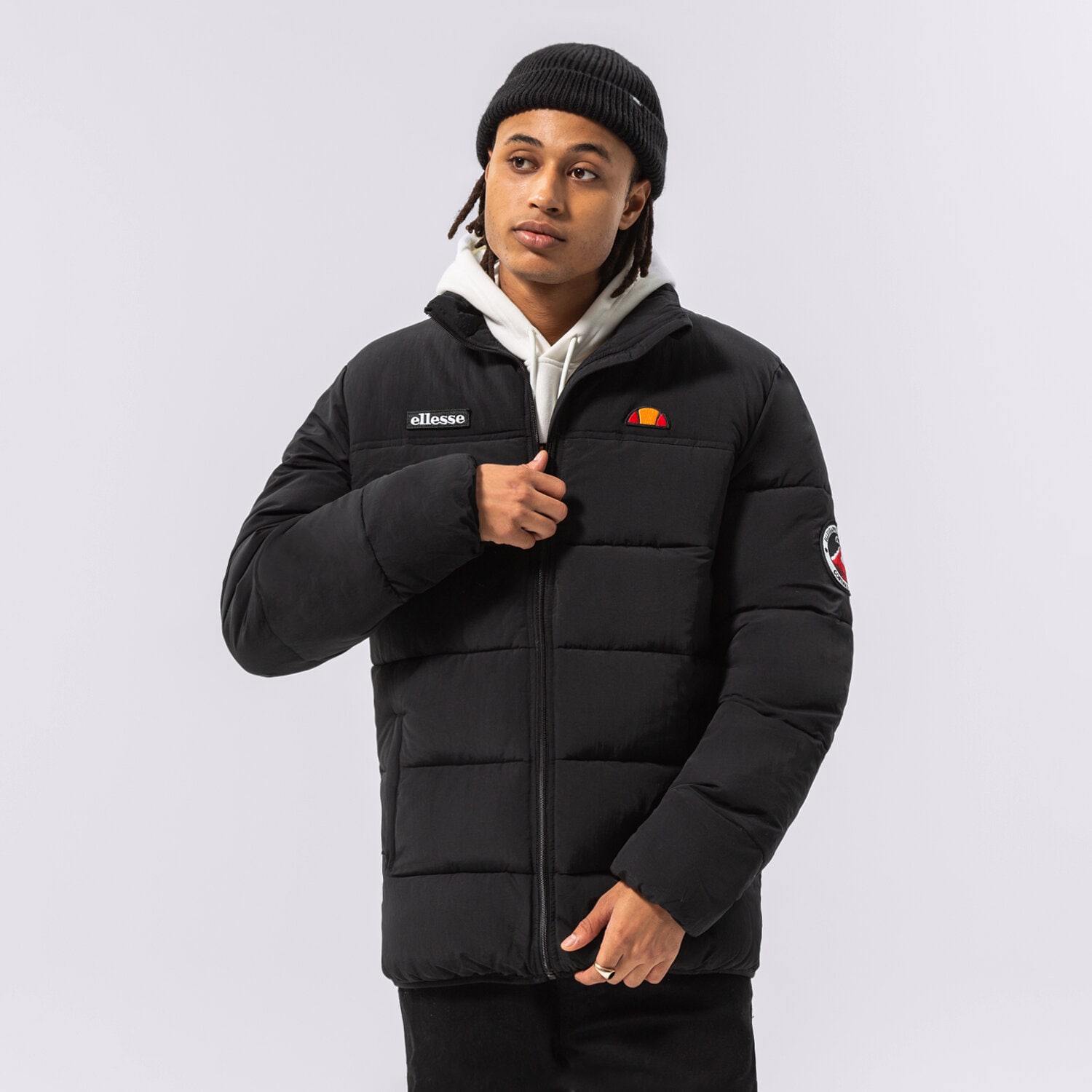 Kurtka zimowa męska ELLESSE KURTKA PUCHOWA NEBULA JACKET BLK SHK12789011 CZARNY