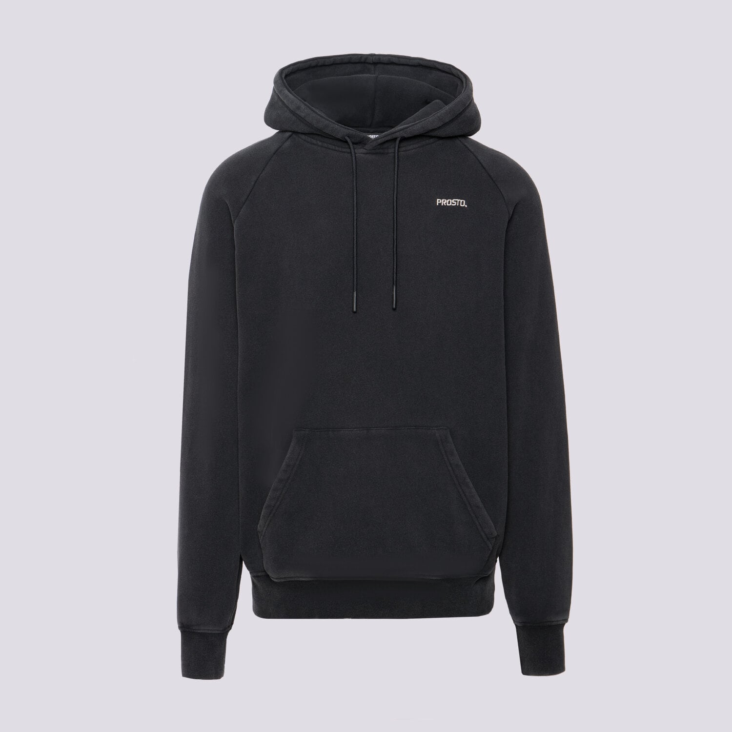Bluza męska PROSTO BLUZA Z KAPTUREM HOODIE SKIZZLE WASHED BLACK KL242MSWE2041 SZARY