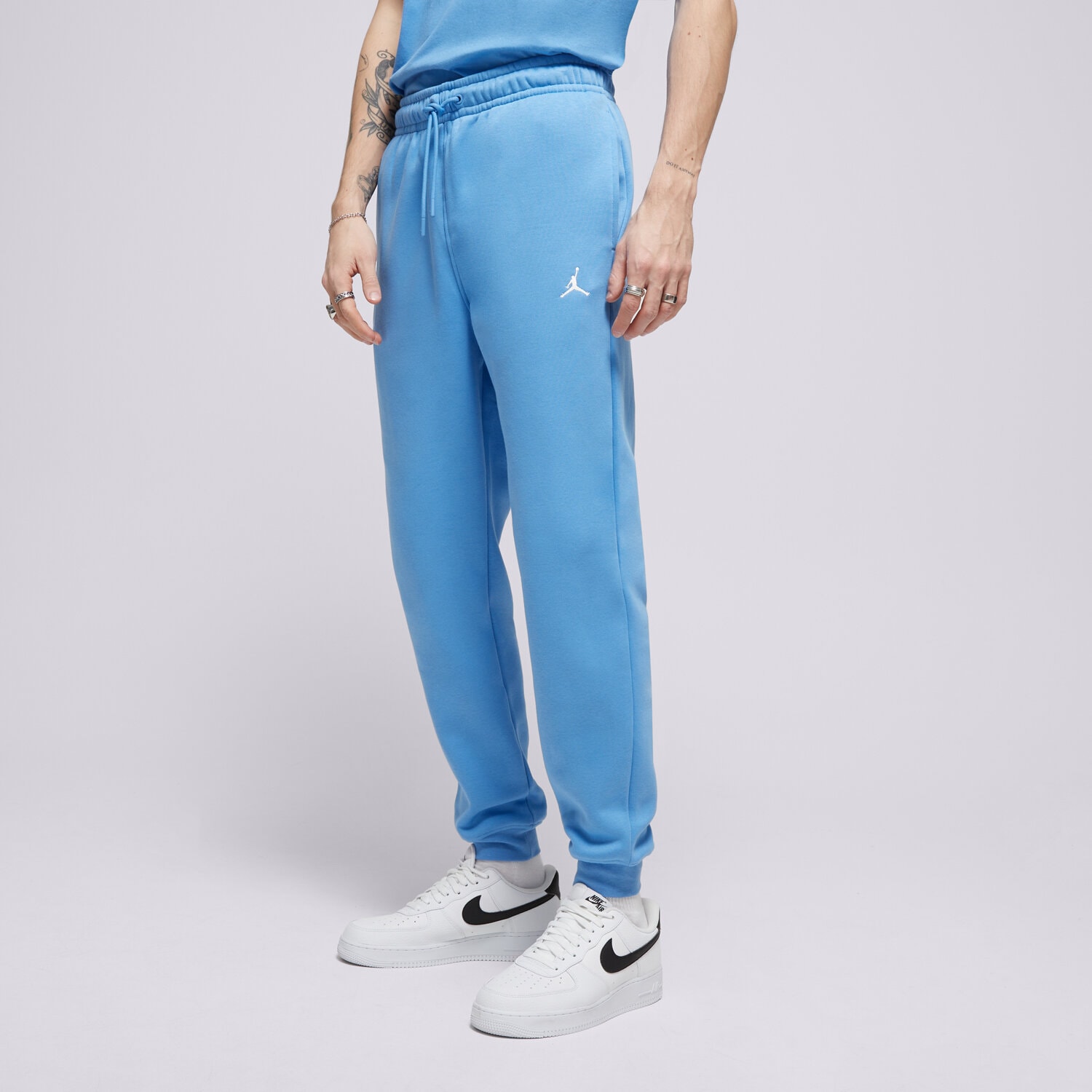 Spodnie sportowe męskie JORDAN SPODNIE M J BRKLN FLC PANT FV7277-469 NIEBIESKI