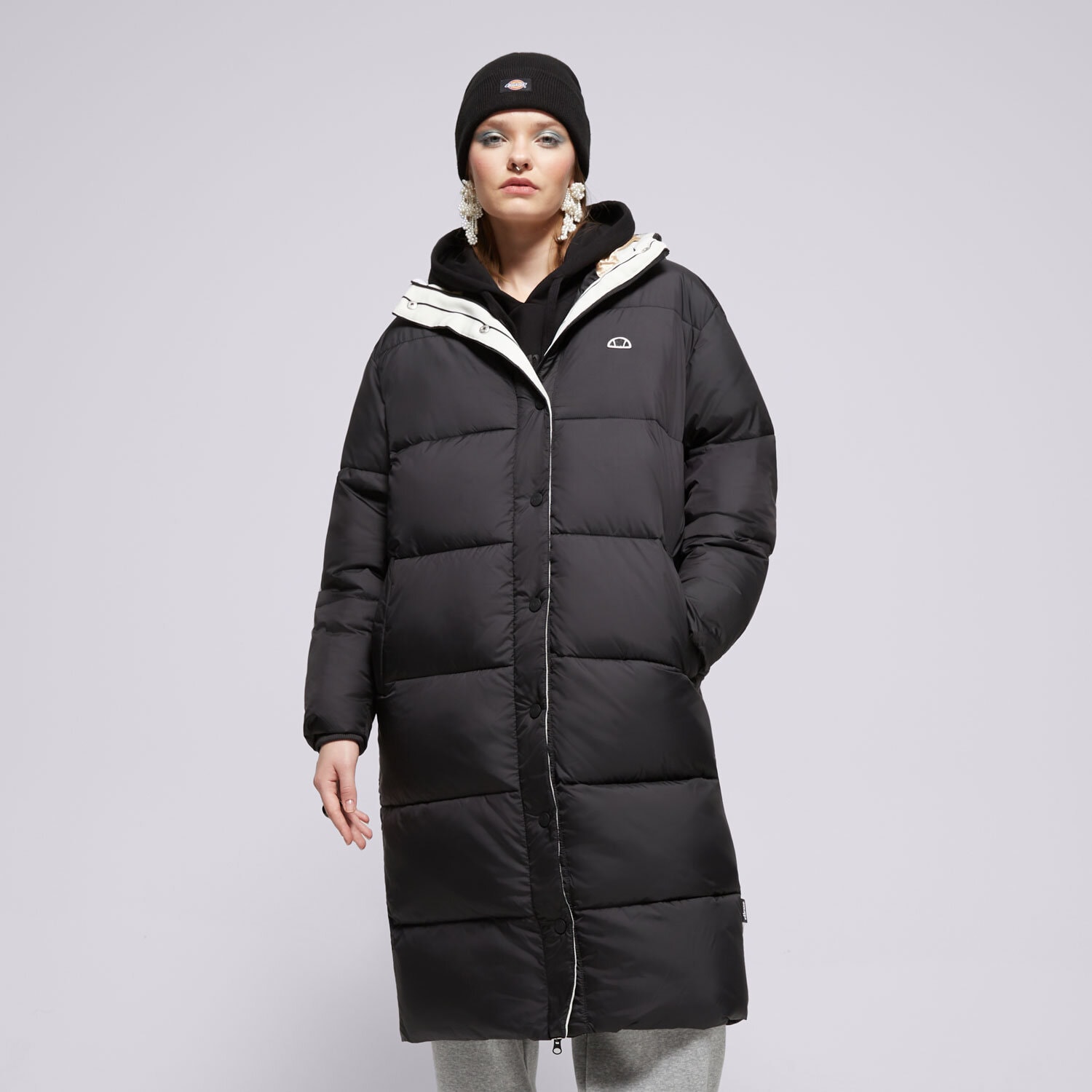 Kurtka zimowa damska ELLESSE PŁASZCZ HURRICANE PADDED JACKET BLK SGX21042011 CZARNY