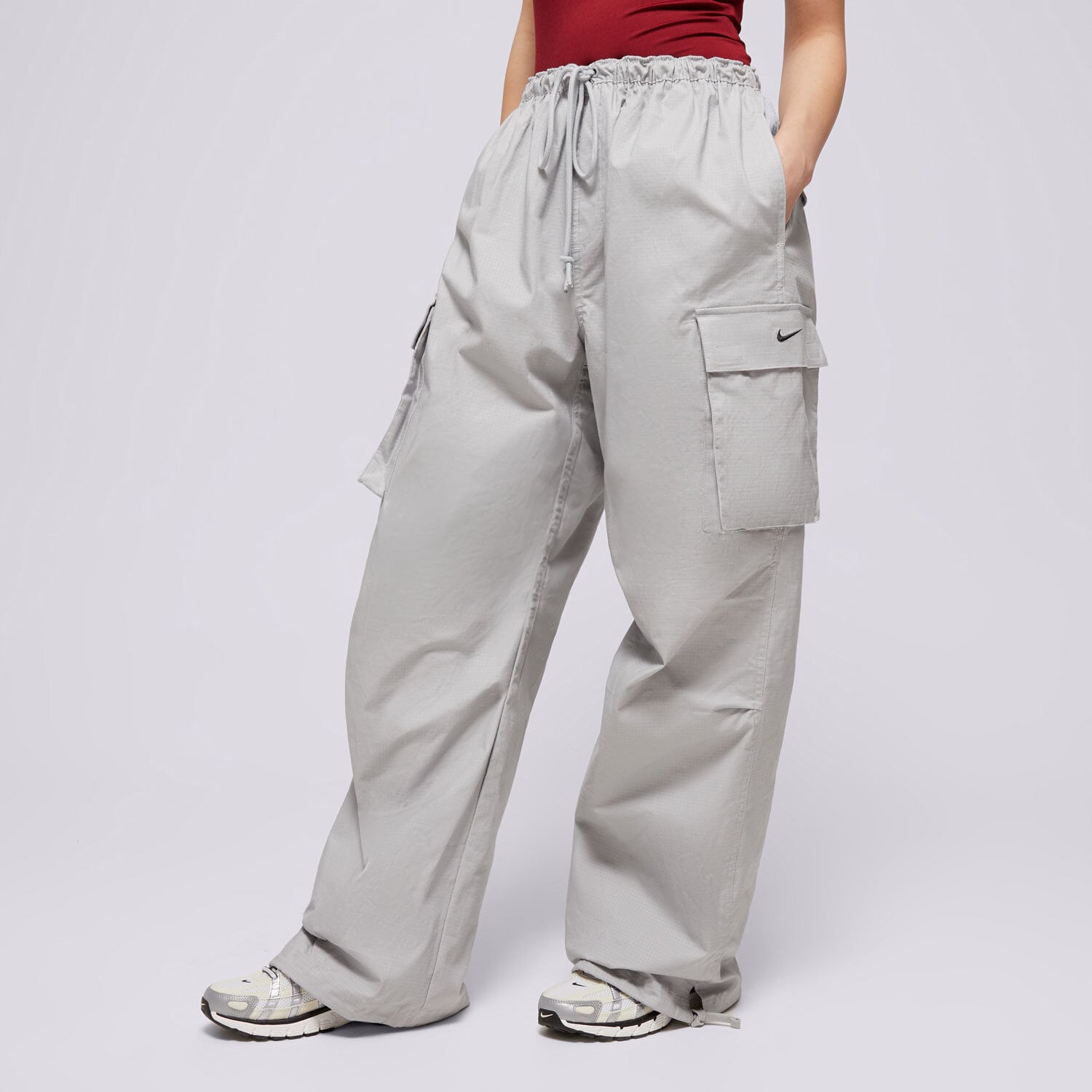 Spodnie sportowe damskie NIKE SPODNIE W NSW DANCE CARGO PANT FV7520-077 SZARY