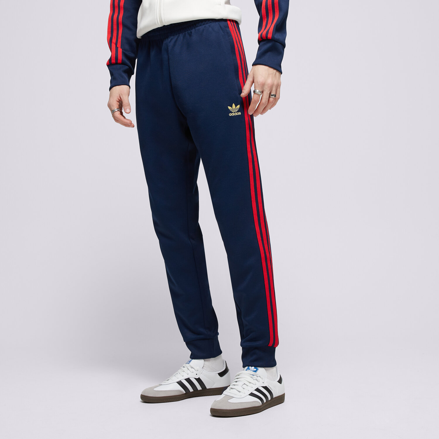 Spodnie sportowe męskie ADIDAS SPODNIE SST TP IY9870 GRANATOWY